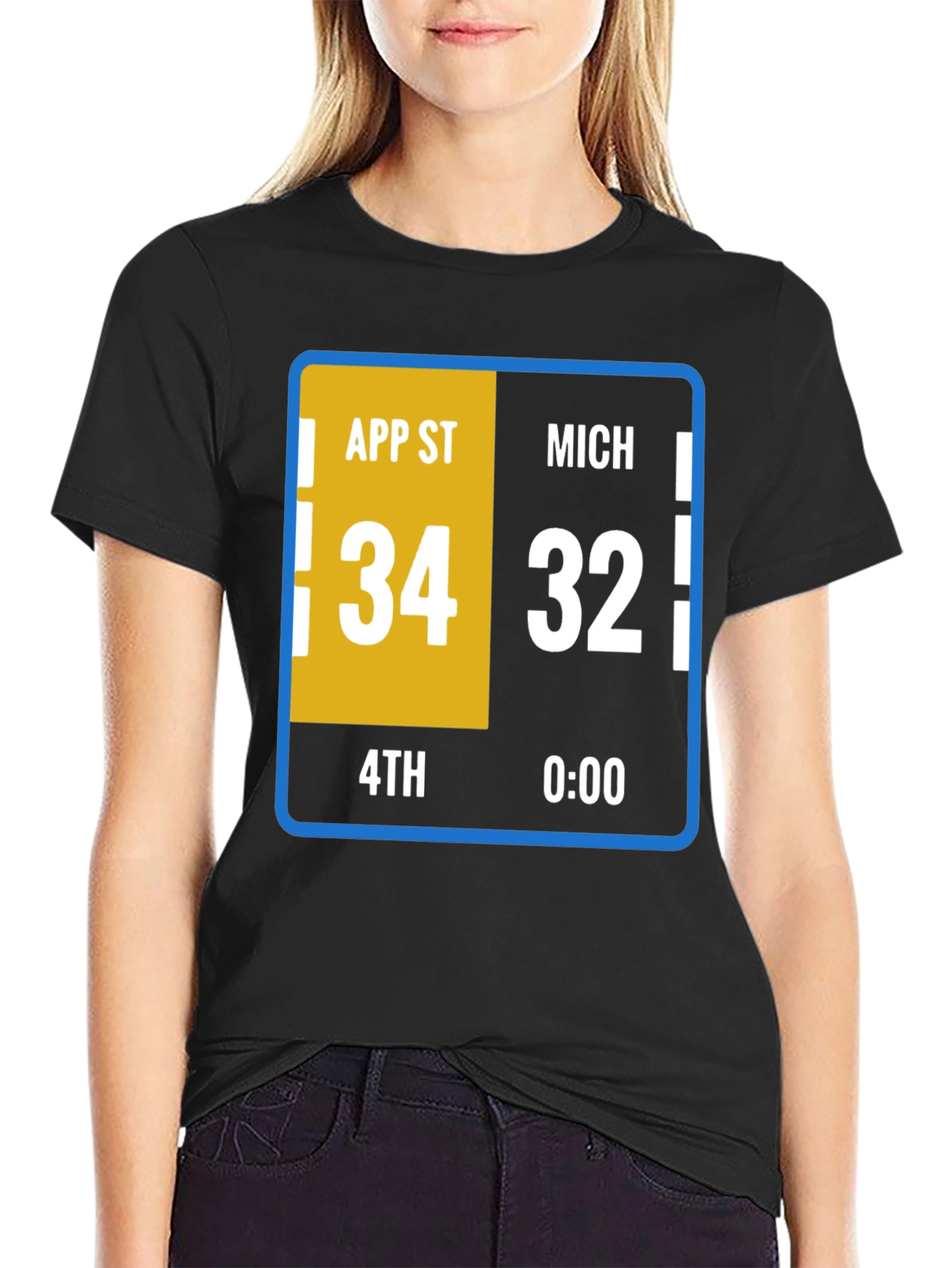 App State 34 - Michigan 32 Football T-Shirt