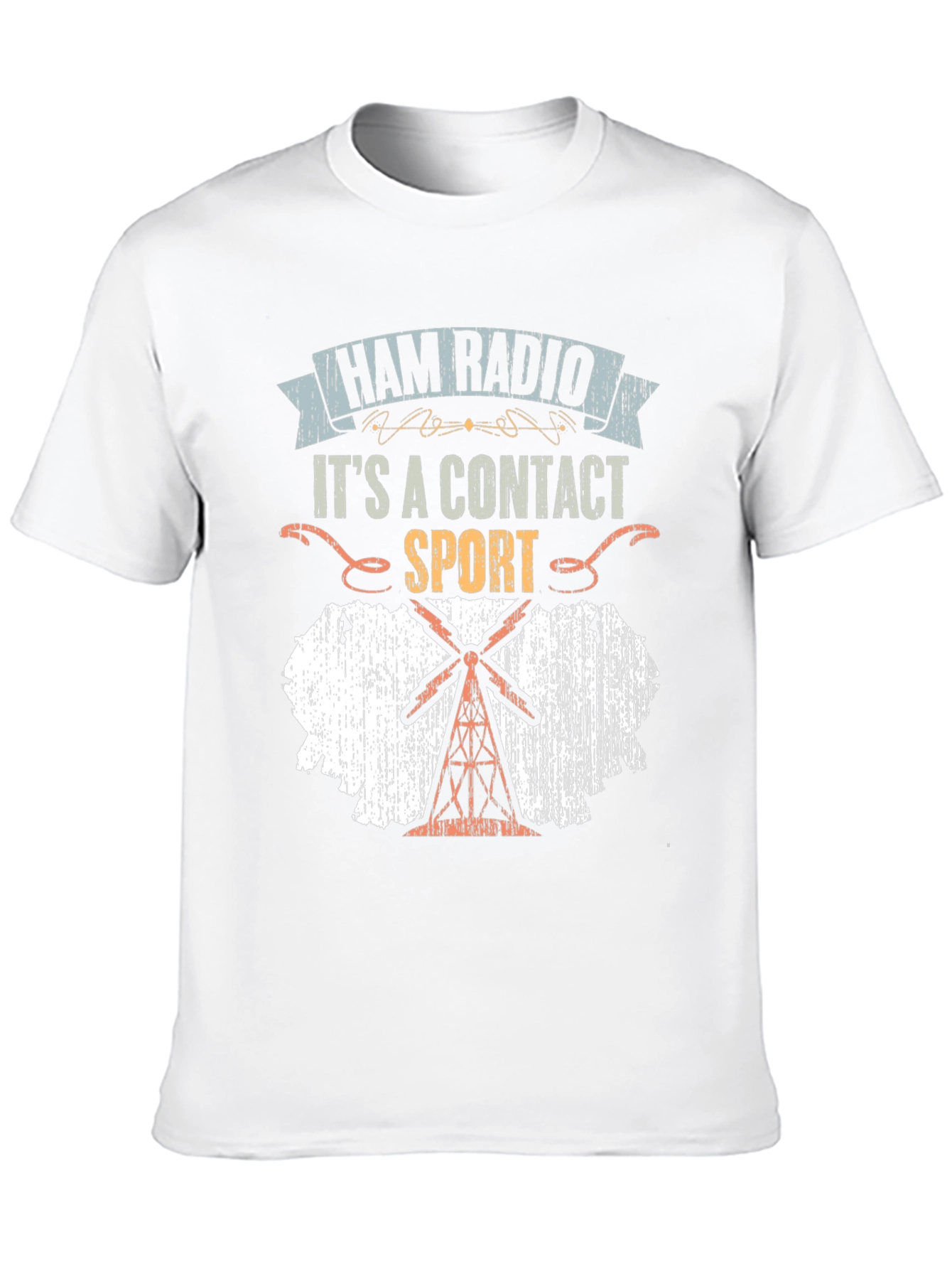 Ham Radio Contact Sport Graphic T-Shirt