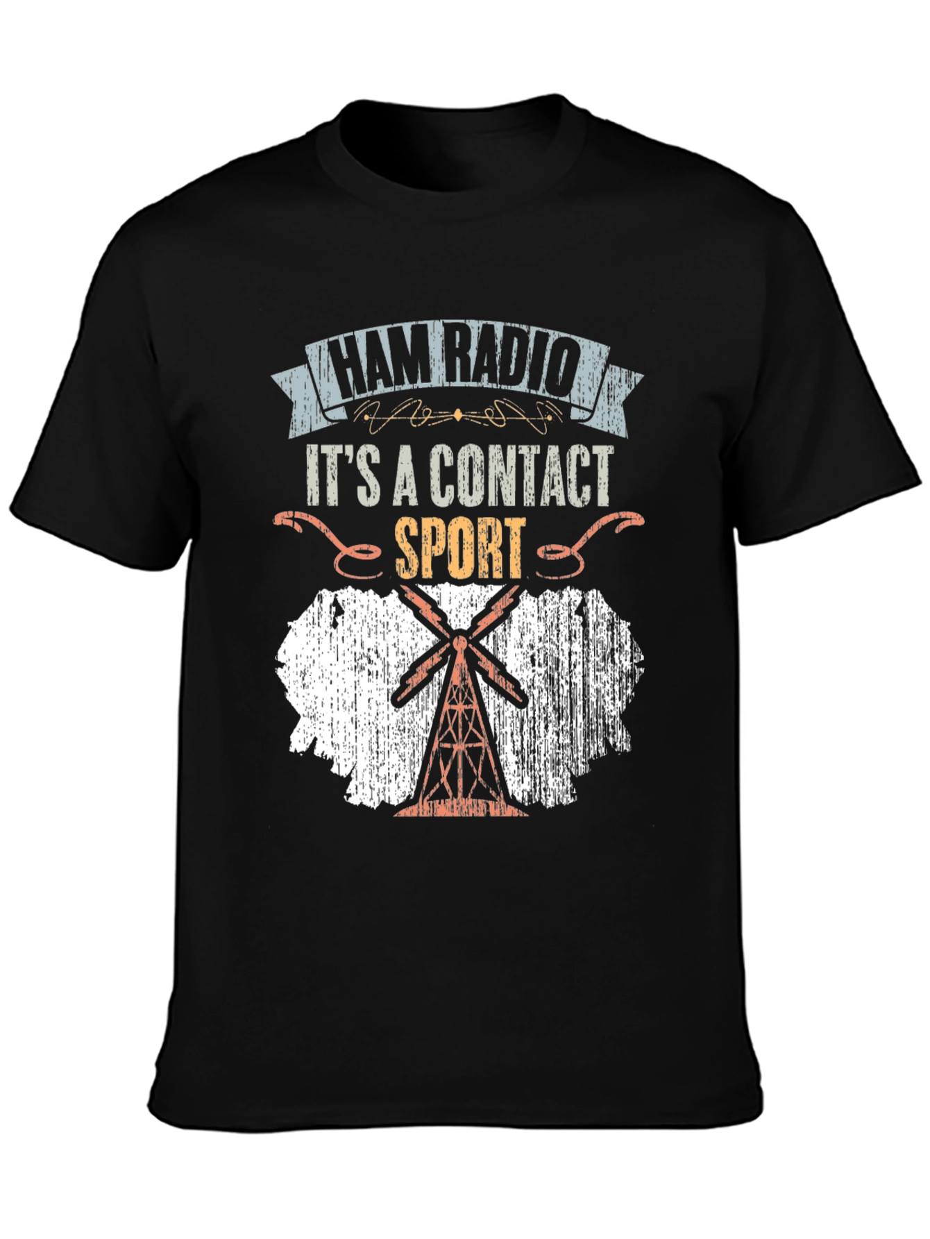 Ham Radio Contact Sport Graphic T-Shirt