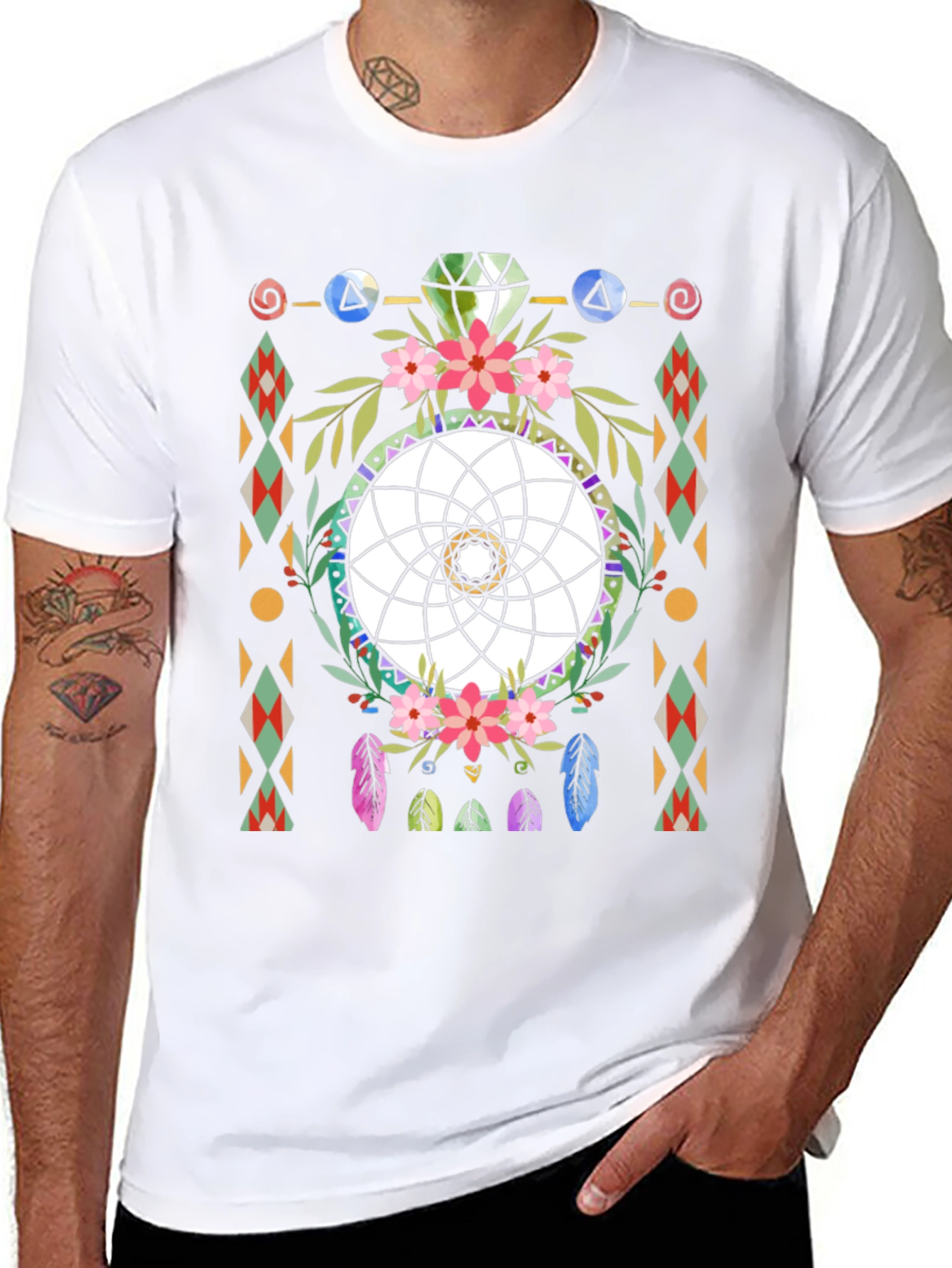 Dreamcatcher Graphic Tee - Bohemian Style