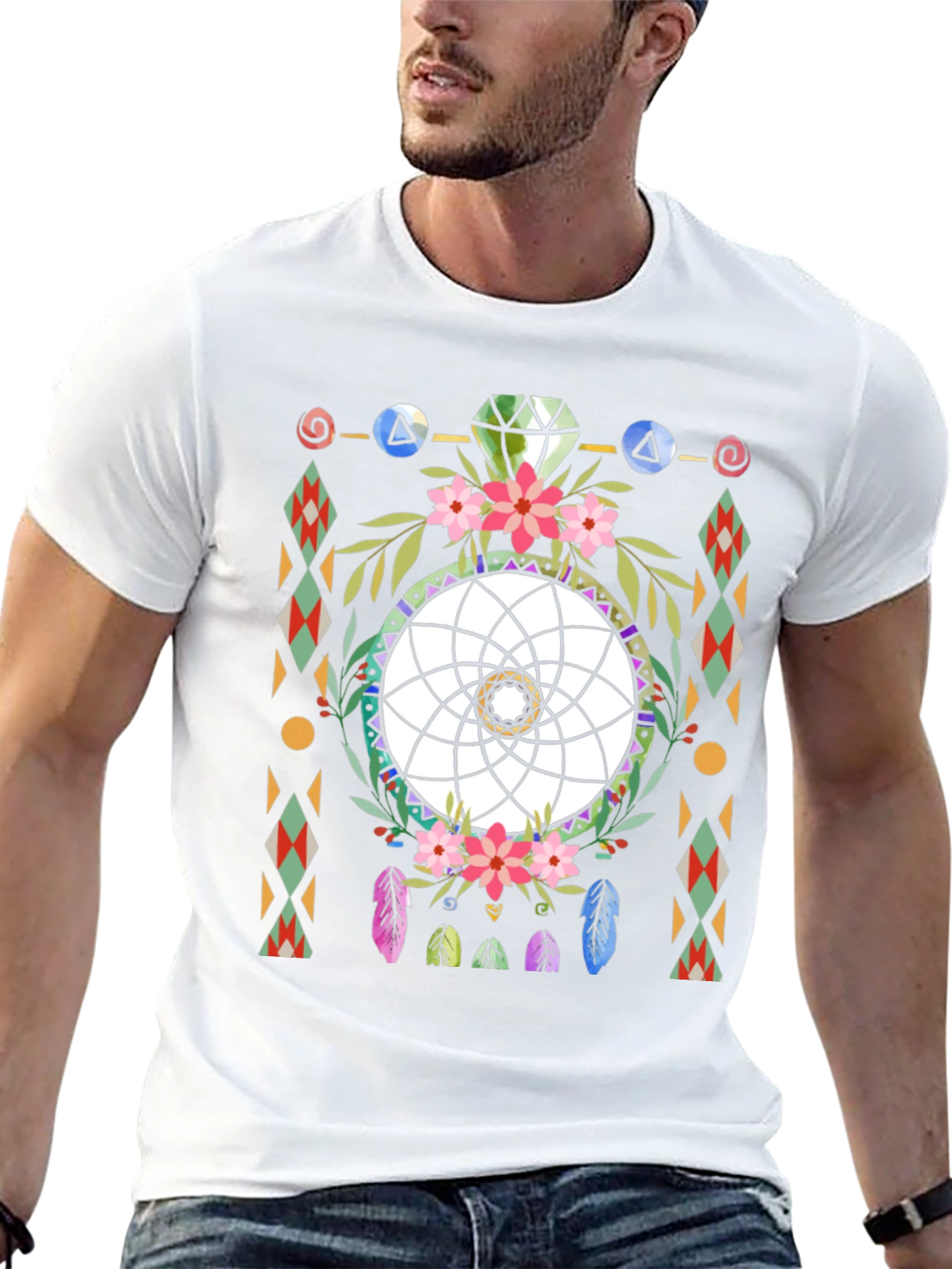 Dreamcatcher Graphic Tee - Bohemian Style