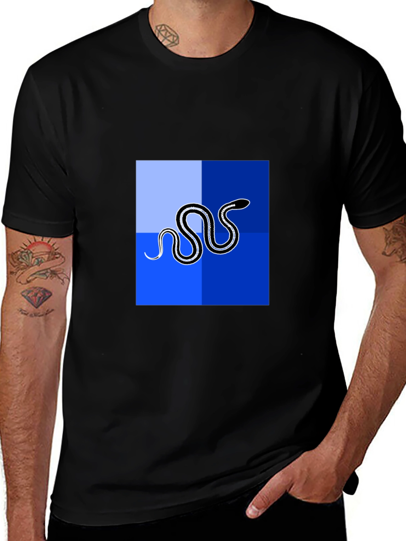 Cool Snake Graphic Tee - Modern Design