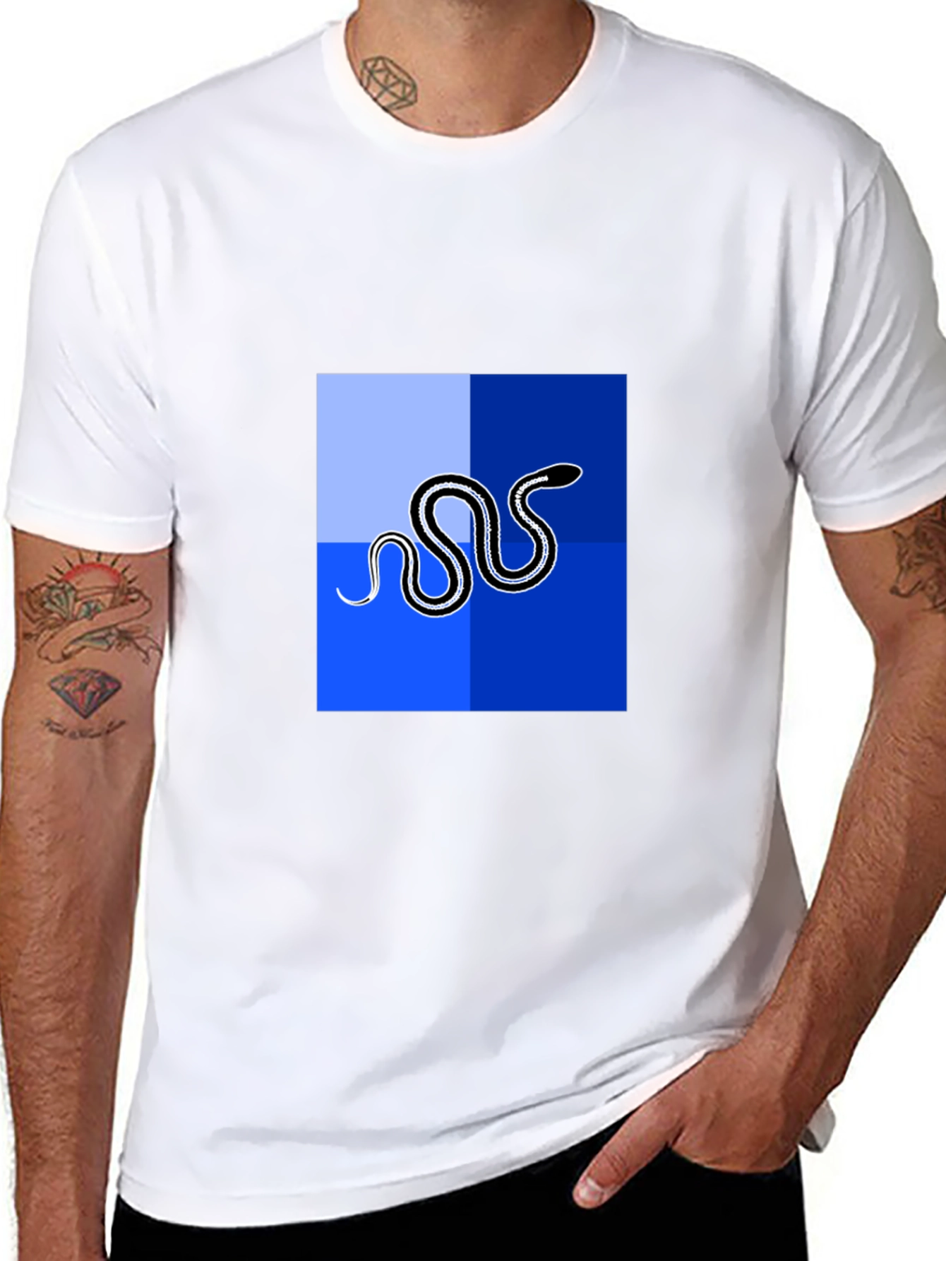 Cool Snake Graphic Tee - Modern Design