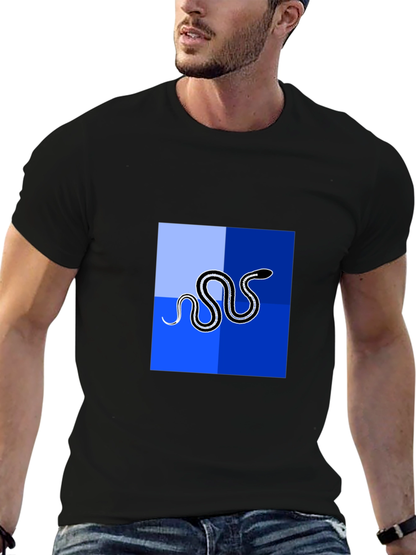 Cool Snake Graphic Tee - Modern Design