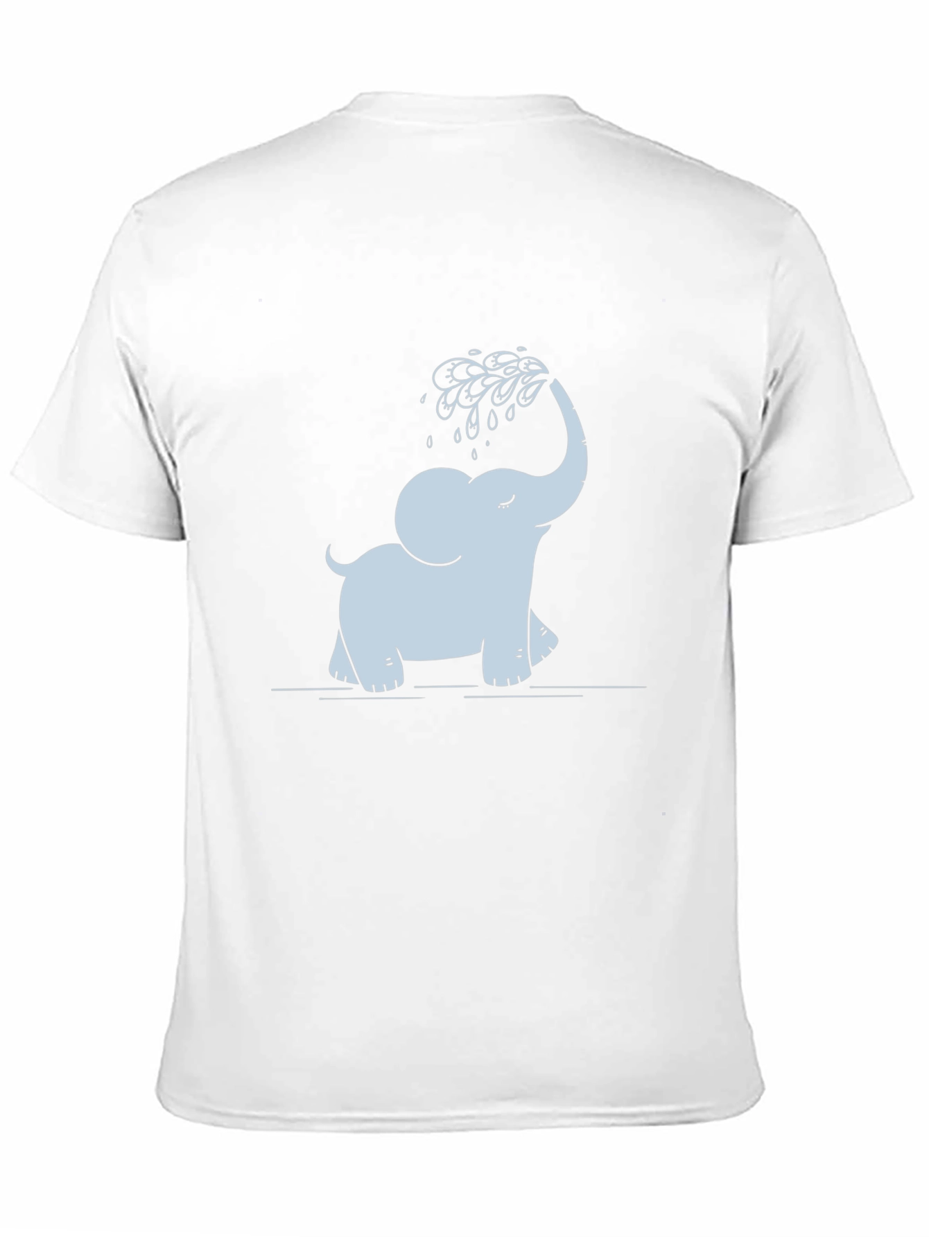 Cute Elephant T-Shirt - Black Cotton Tee