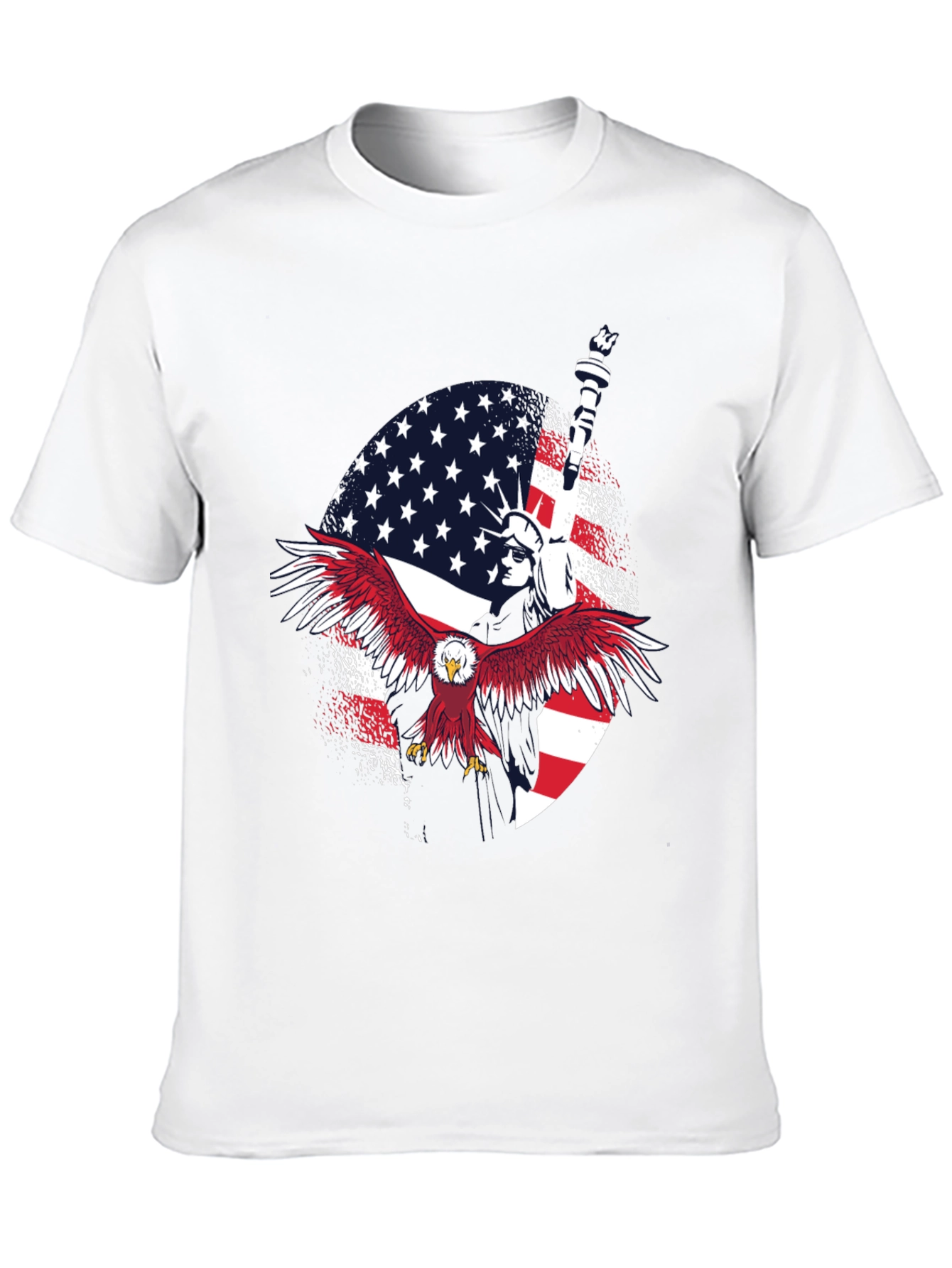 Patriotic Eagle & Liberty Graphic Tee