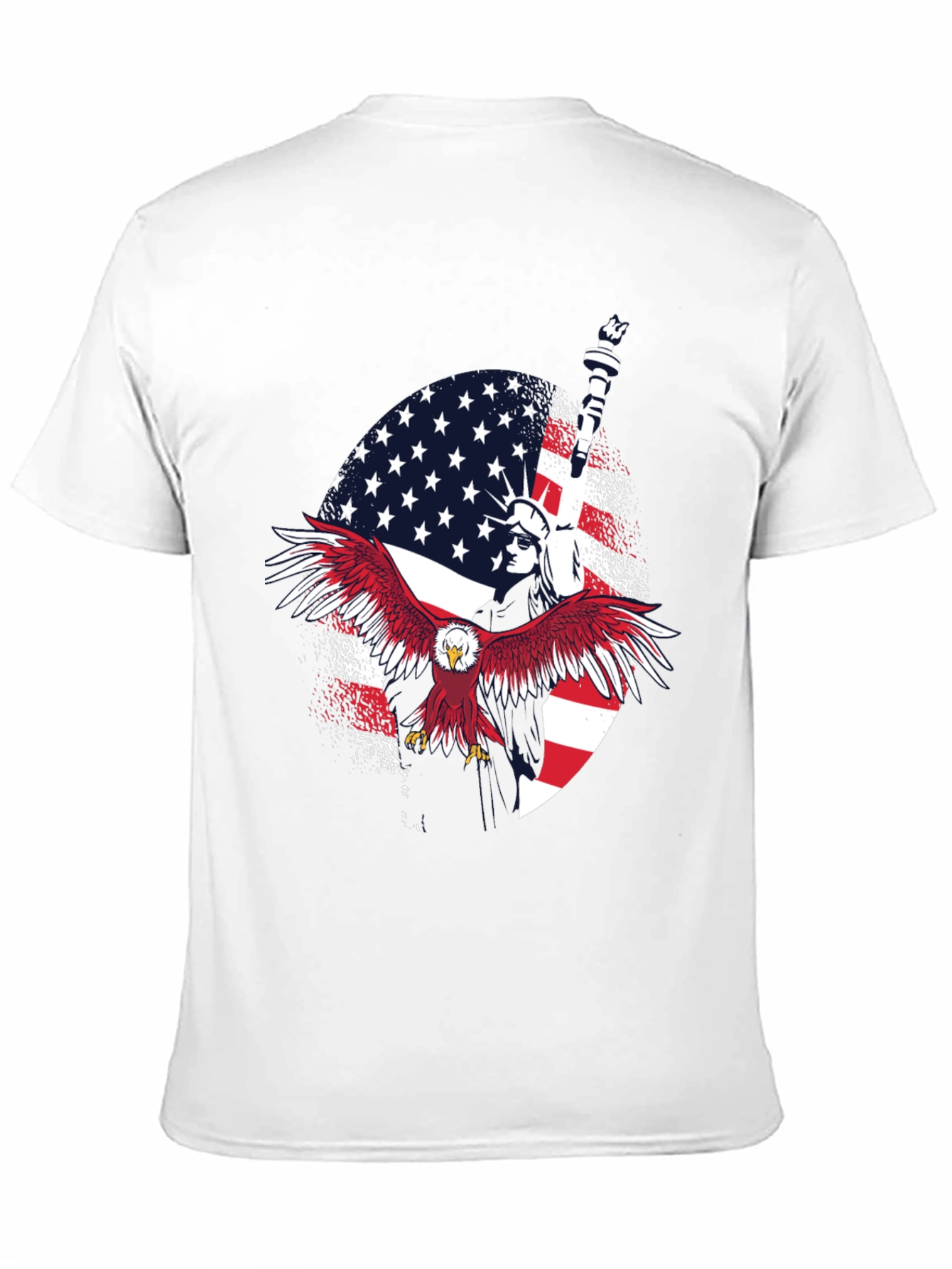 Patriotic Eagle & Liberty Graphic Tee
