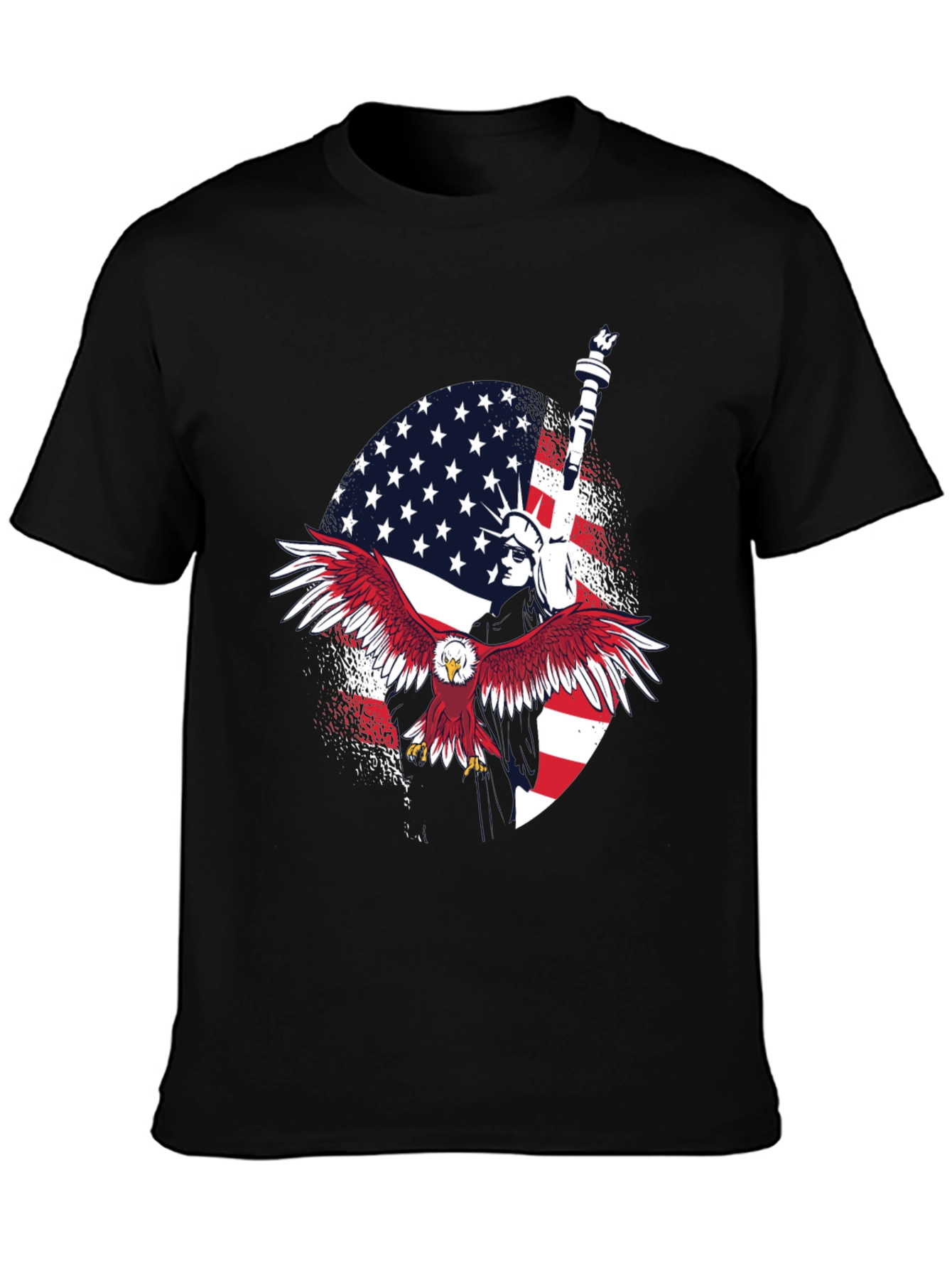 Patriotic Eagle & Liberty Graphic Tee