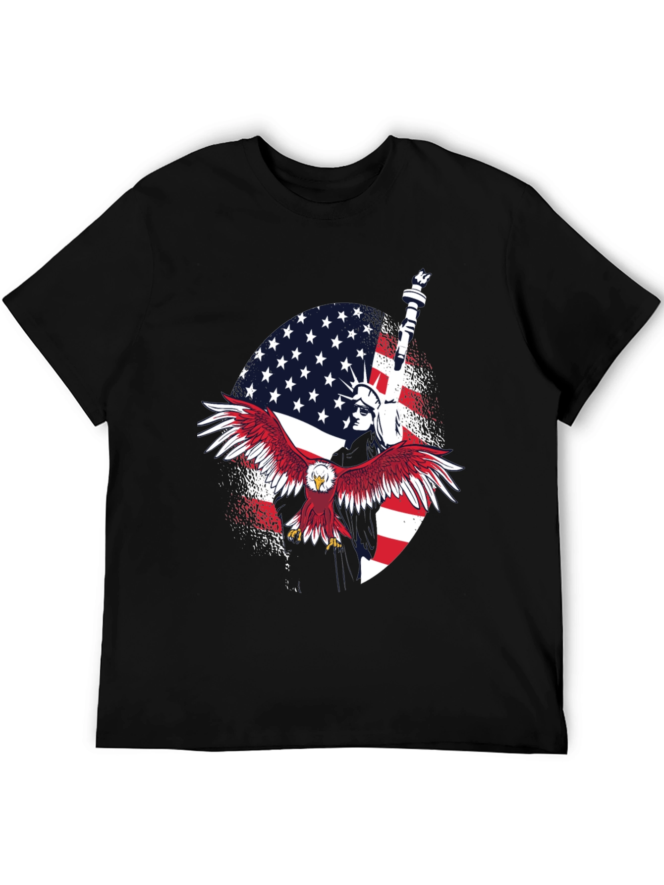 Patriotic Eagle & Liberty Graphic Tee