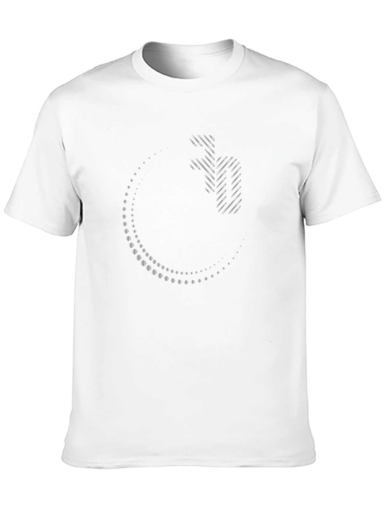 Modern Graphic Print Black T-Shirt