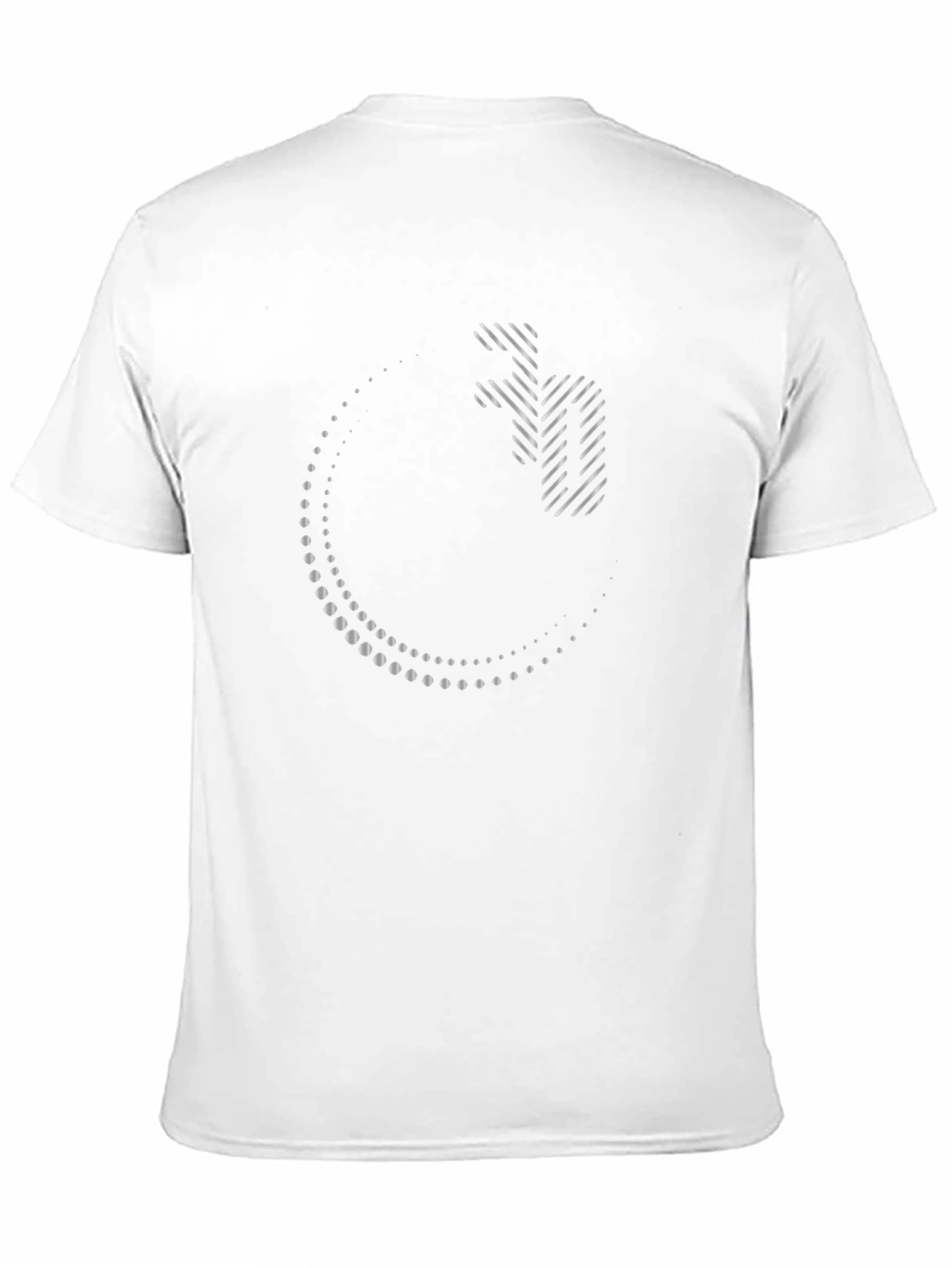 Modern Graphic Print Black T-Shirt
