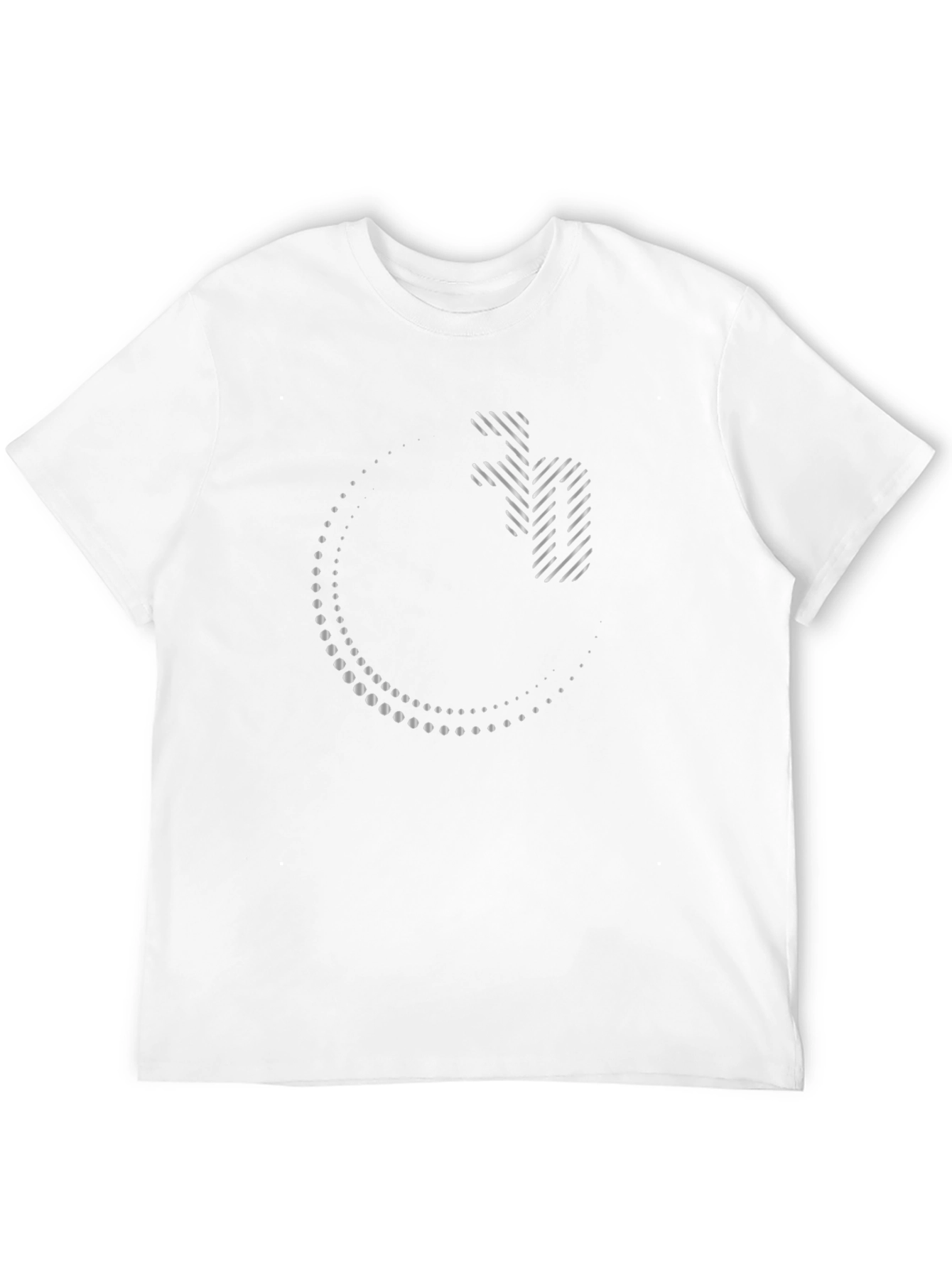 Modern Graphic Print Black T-Shirt