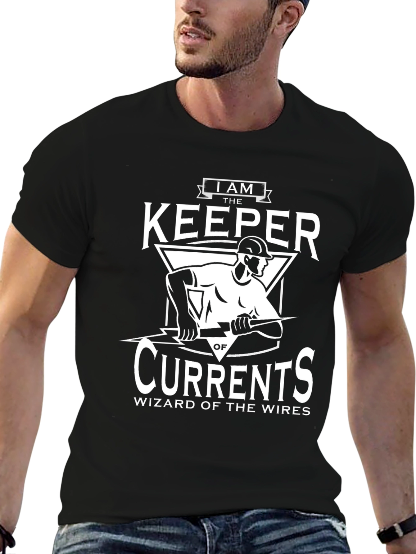I Am The Keeper Of Currents Electrician T-Shirt