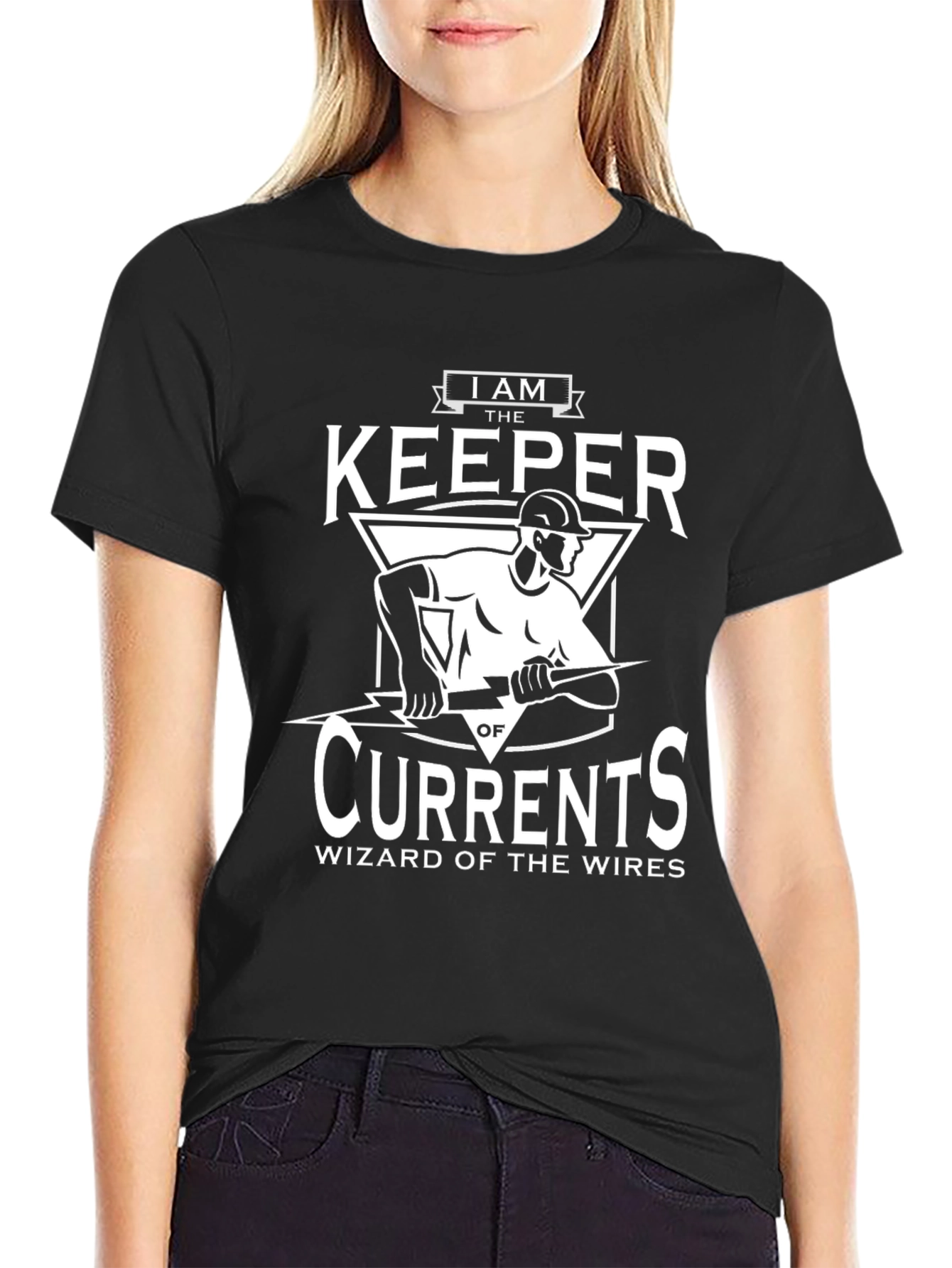 I Am The Keeper Of Currents Electrician T-Shirt
