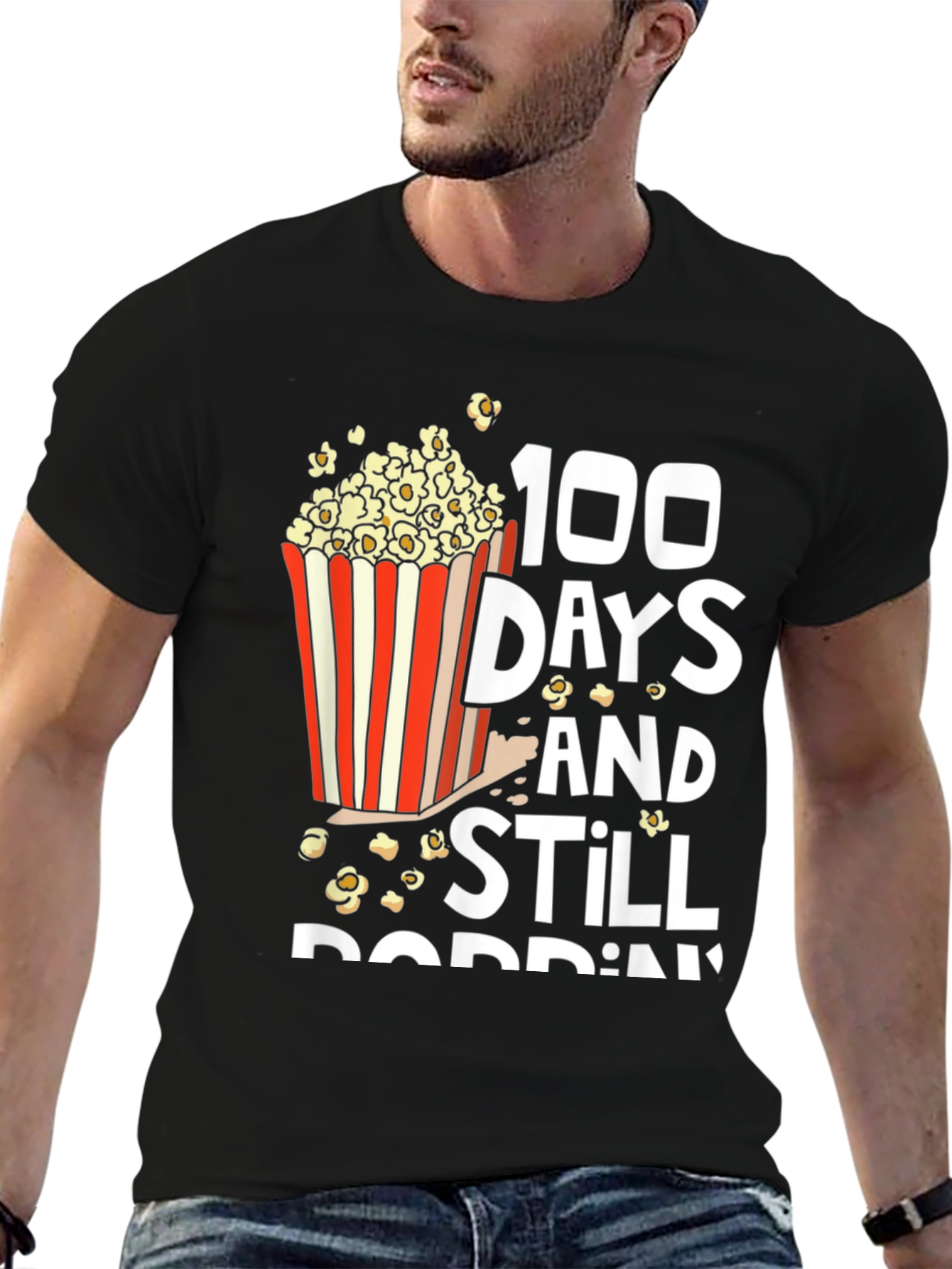 100 Days Still Poppin Graphic Tee