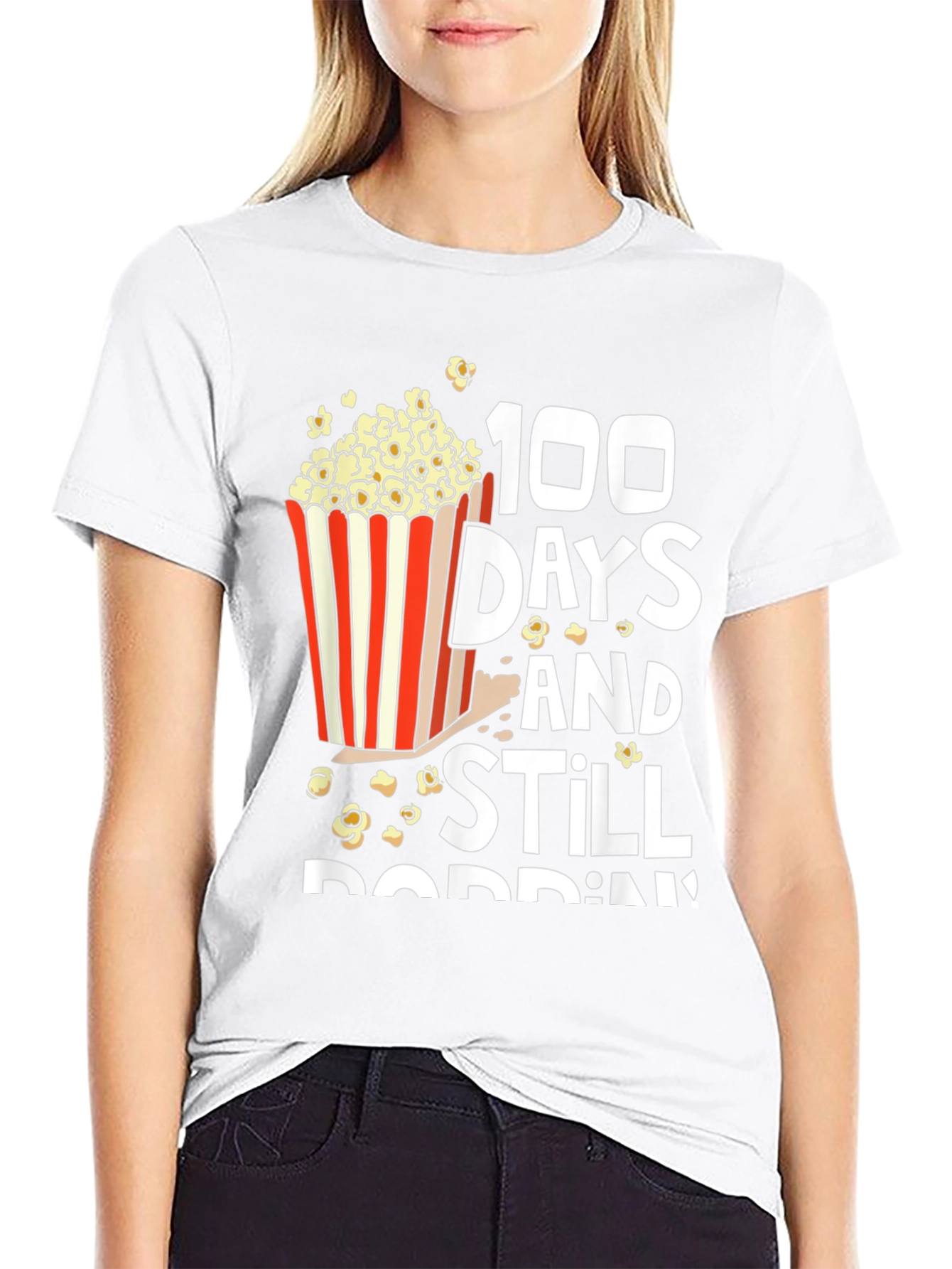 100 Days Still Poppin Graphic Tee
