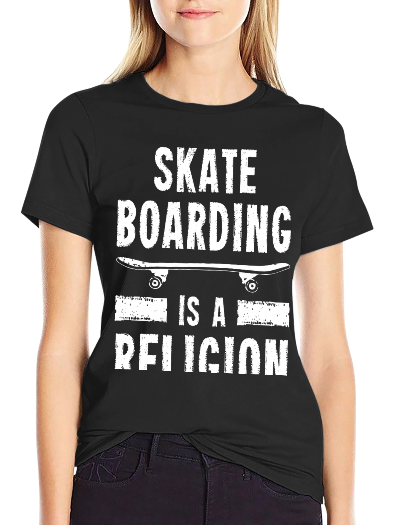 Skateboarding is a Religion Graphic Tee
