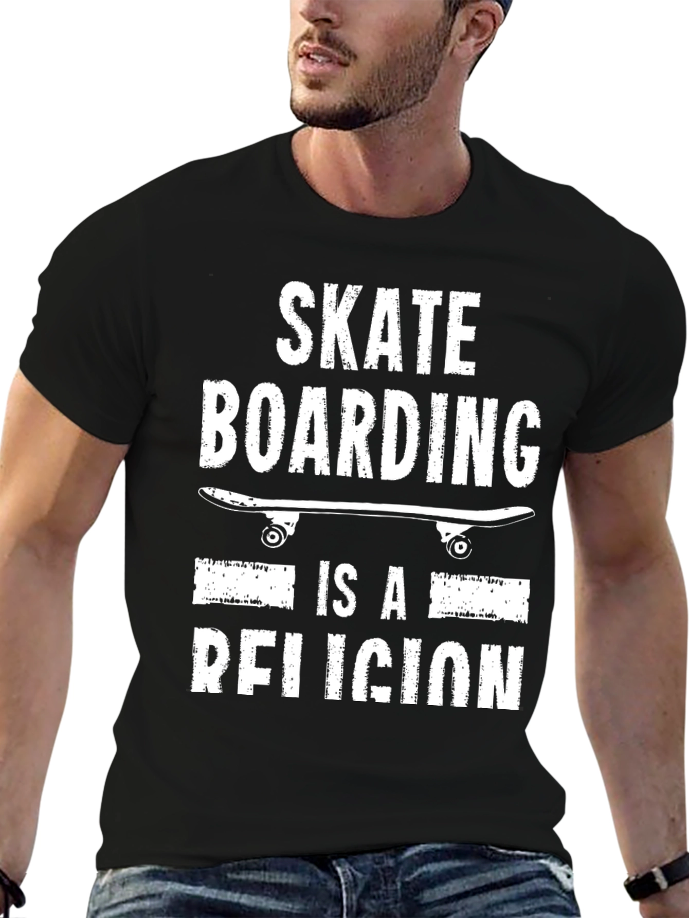 Skateboarding is a Religion Graphic Tee