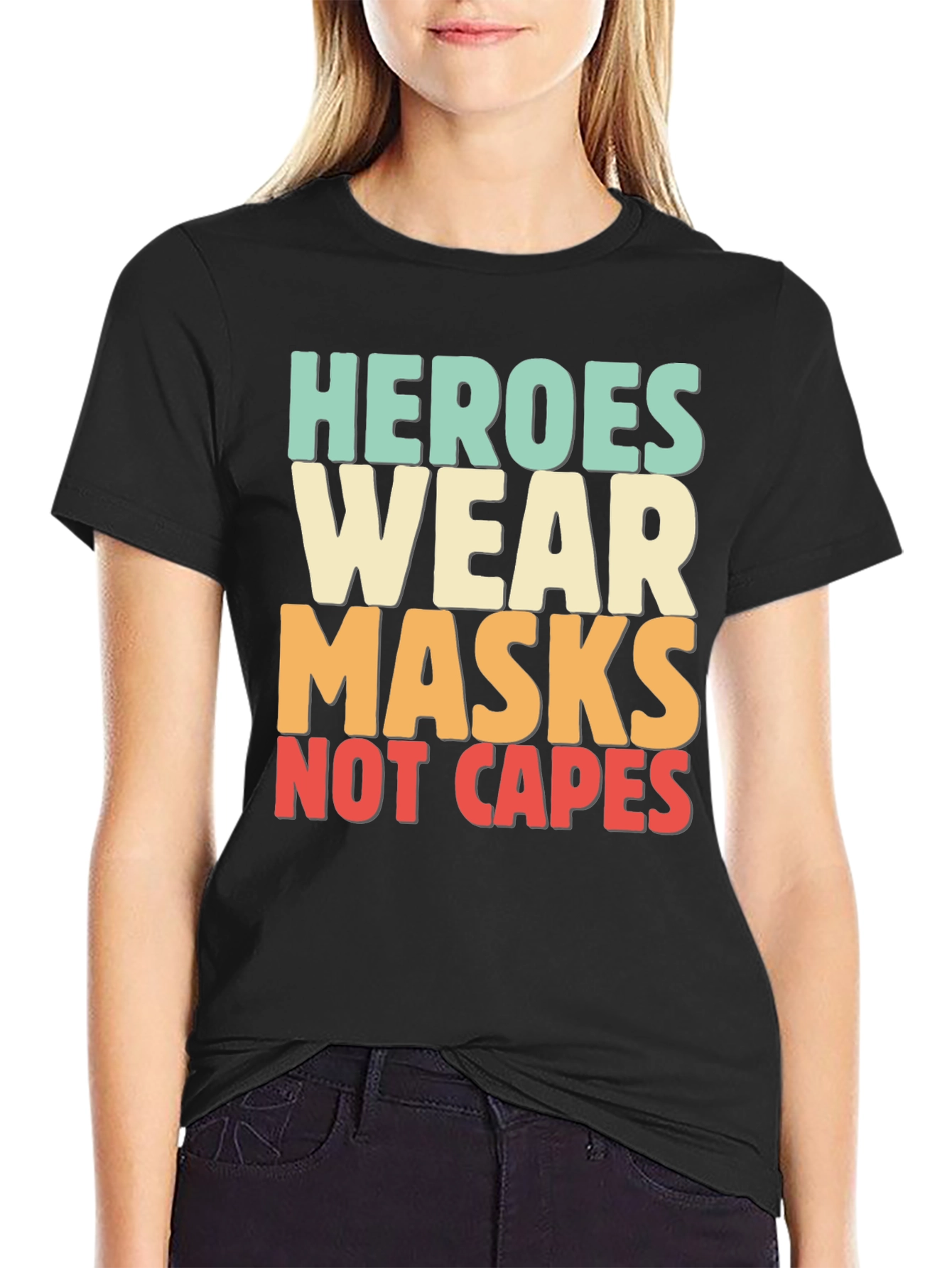 Heroes Wear Masks T-Shirt - Essential Worker Tee