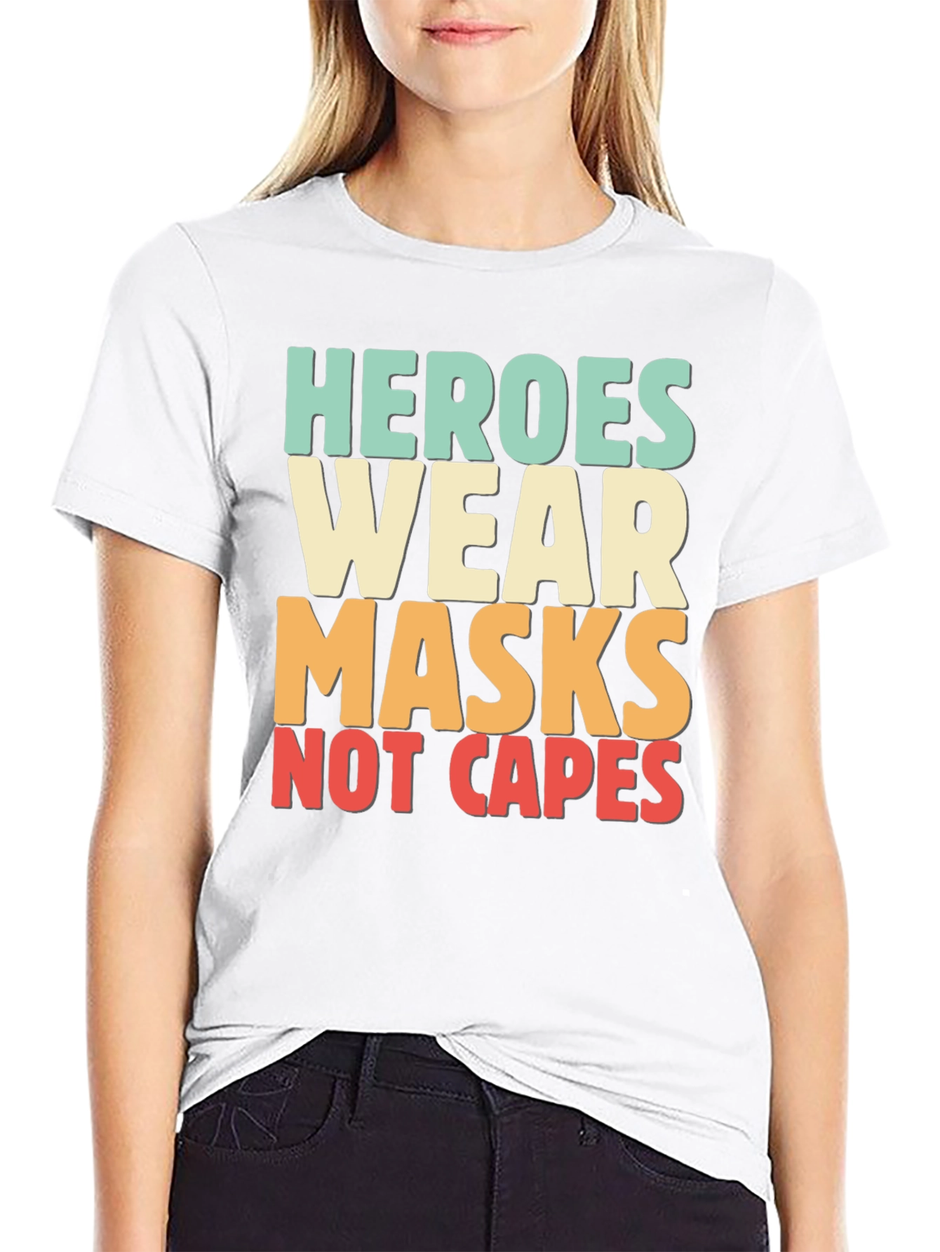 Heroes Wear Masks T-Shirt - Essential Worker Tee