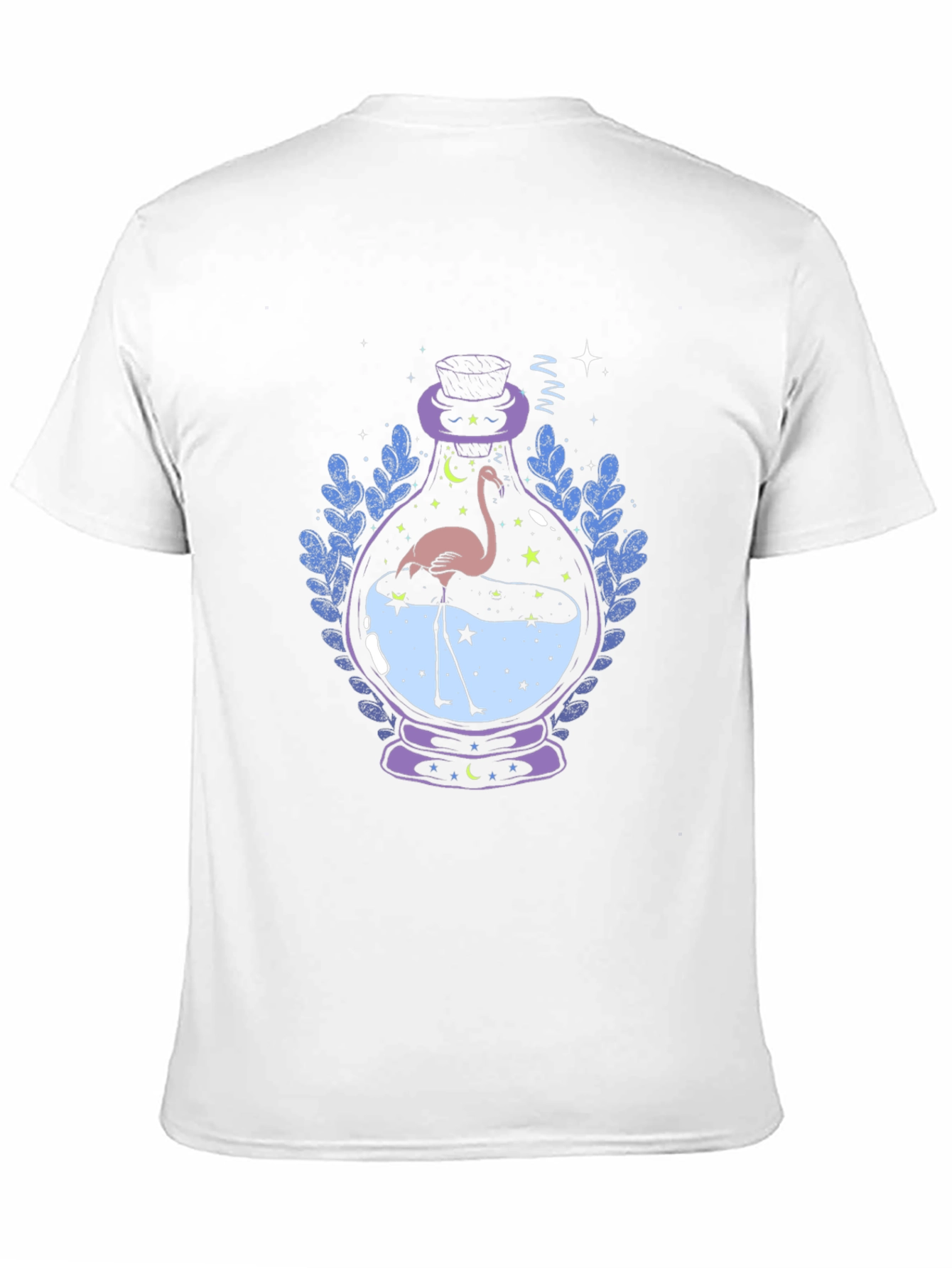 Mystic Flamingo Black T-Shirt