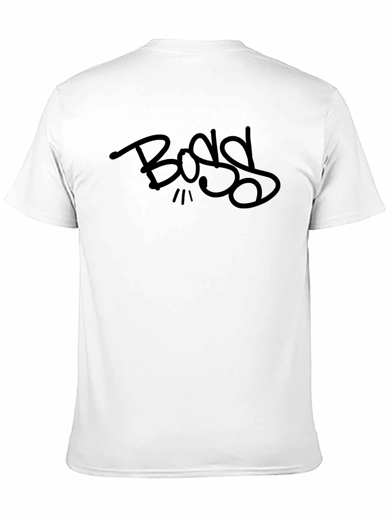 Bold Black BOSS Graphic Tee