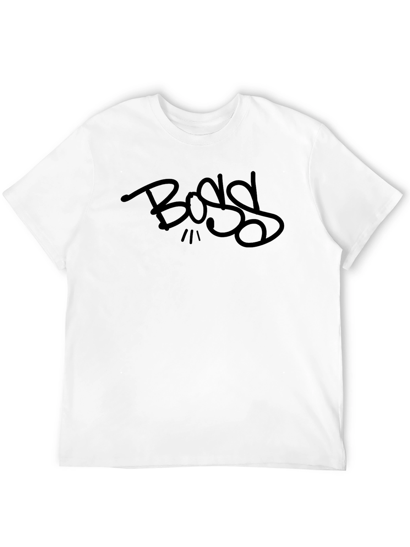Bold Black BOSS Graphic Tee