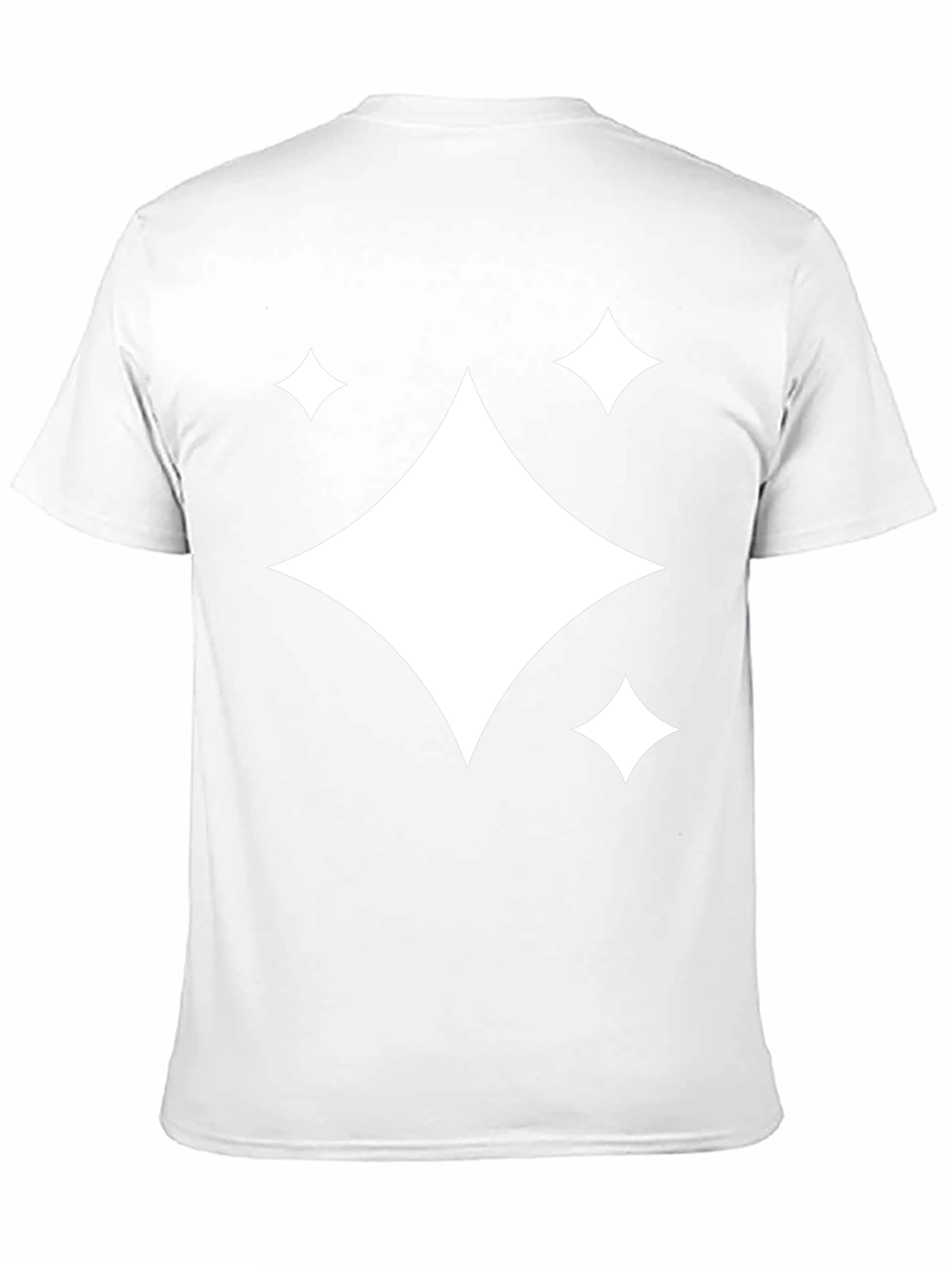 Black T-Shirt with Diamond Sparkle Design