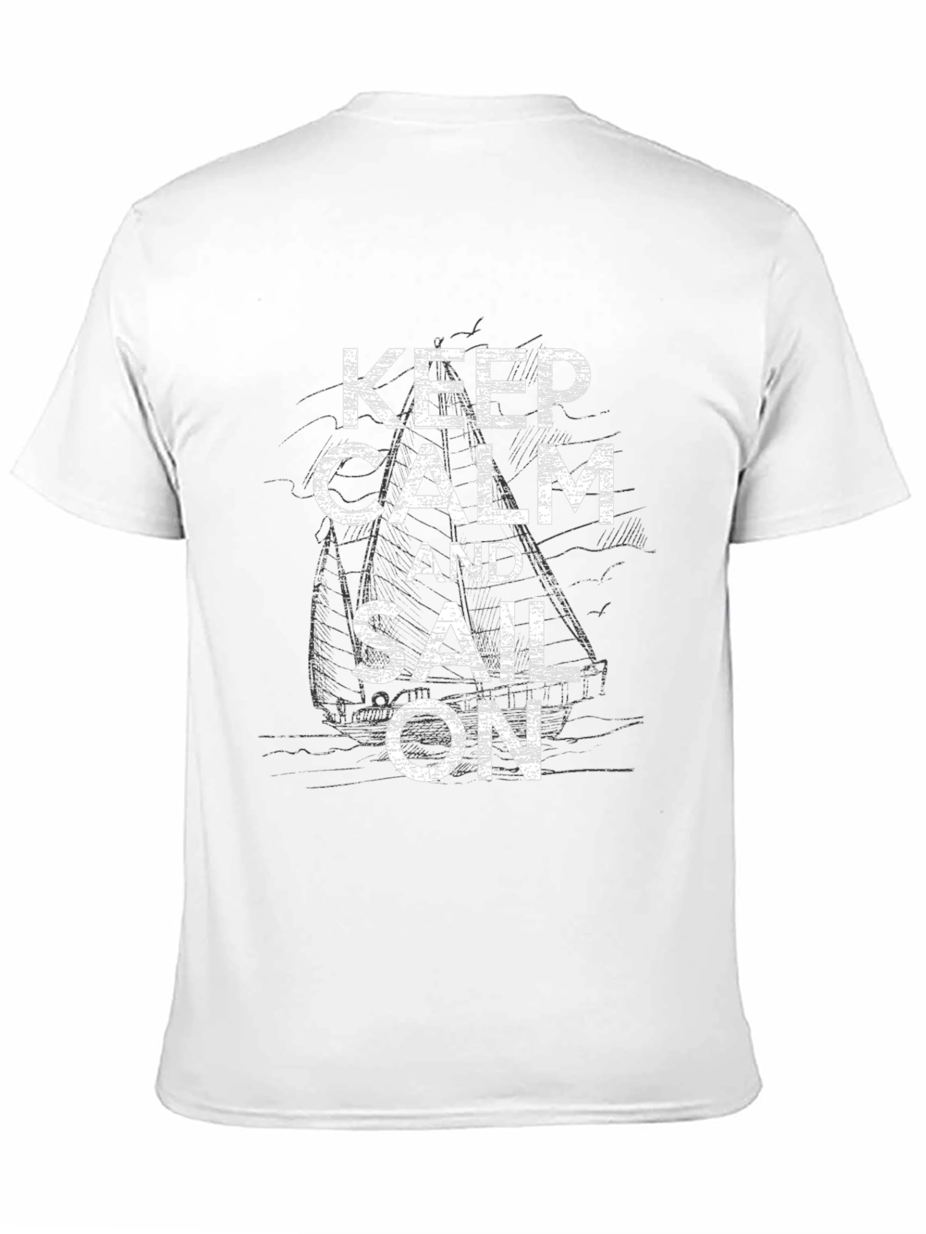 Keep Calm and Sail On Graphic T-Shirt