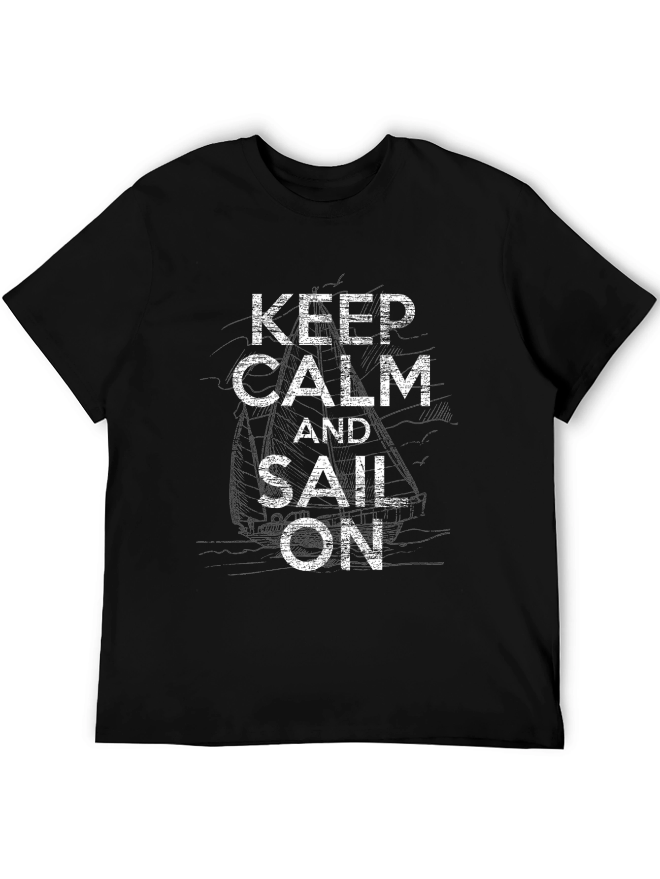 Keep Calm and Sail On Graphic T-Shirt