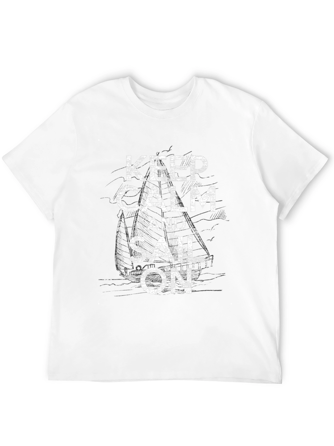 Keep Calm and Sail On Graphic T-Shirt