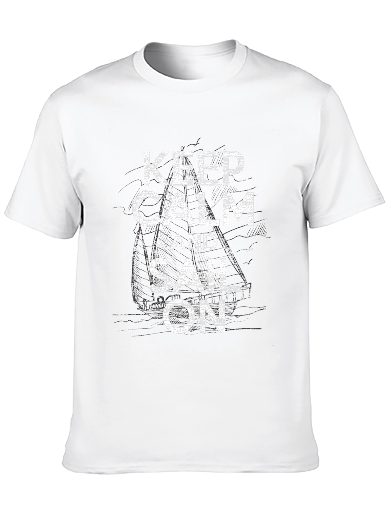 Keep Calm and Sail On Graphic T-Shirt
