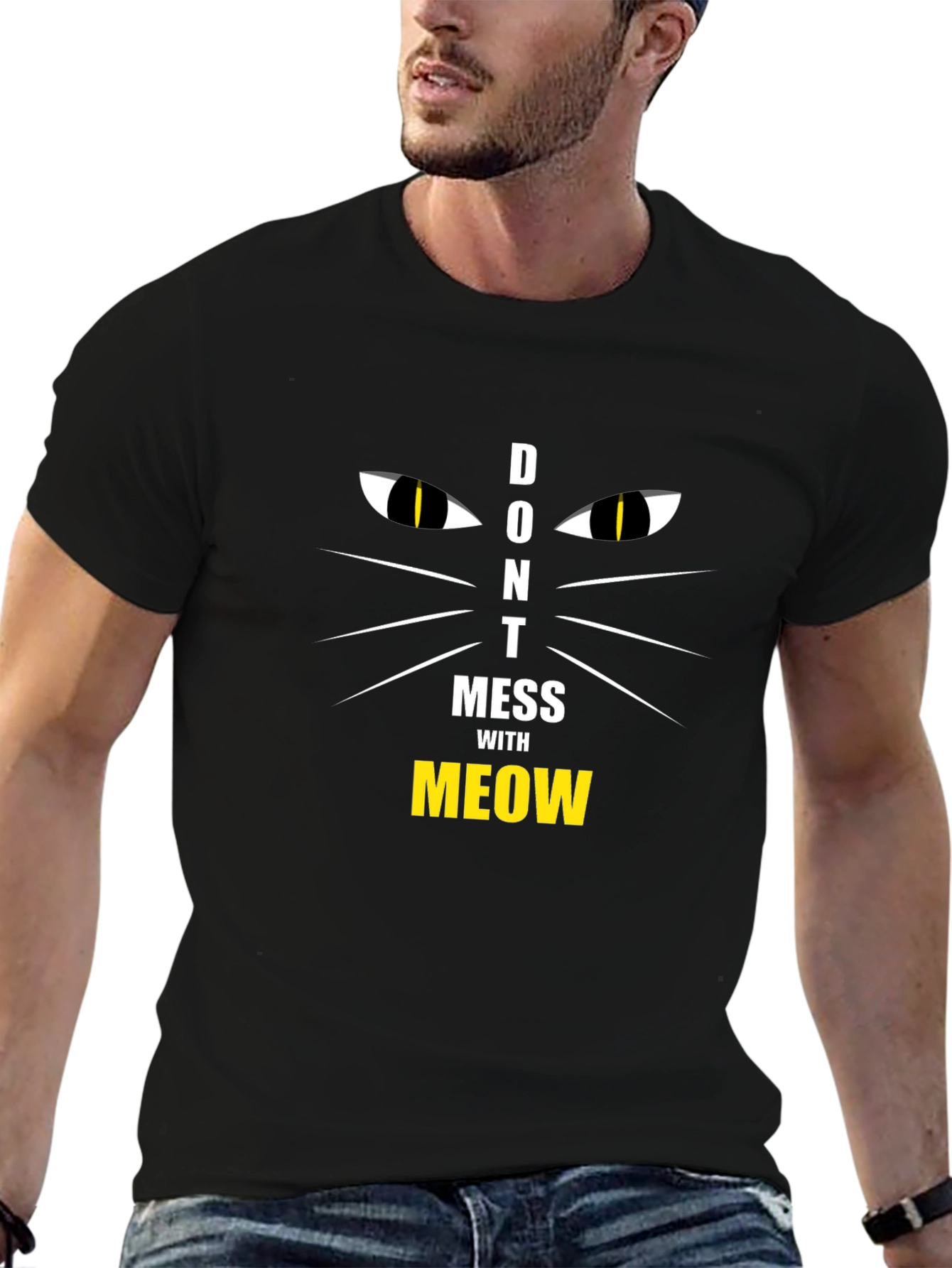 Dont Mess With Meow T-Shirt Cat Lover Tee