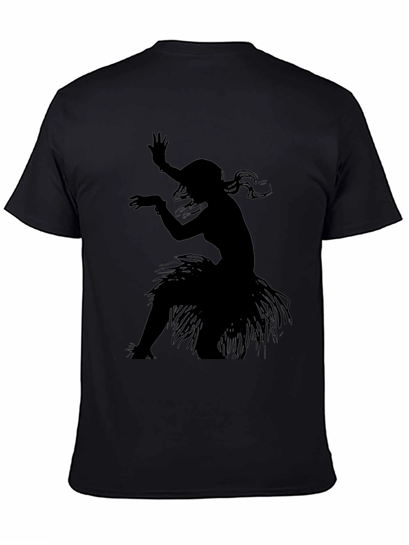 Hula Dancer Graphic Tee - Stylish Black T-Shirt