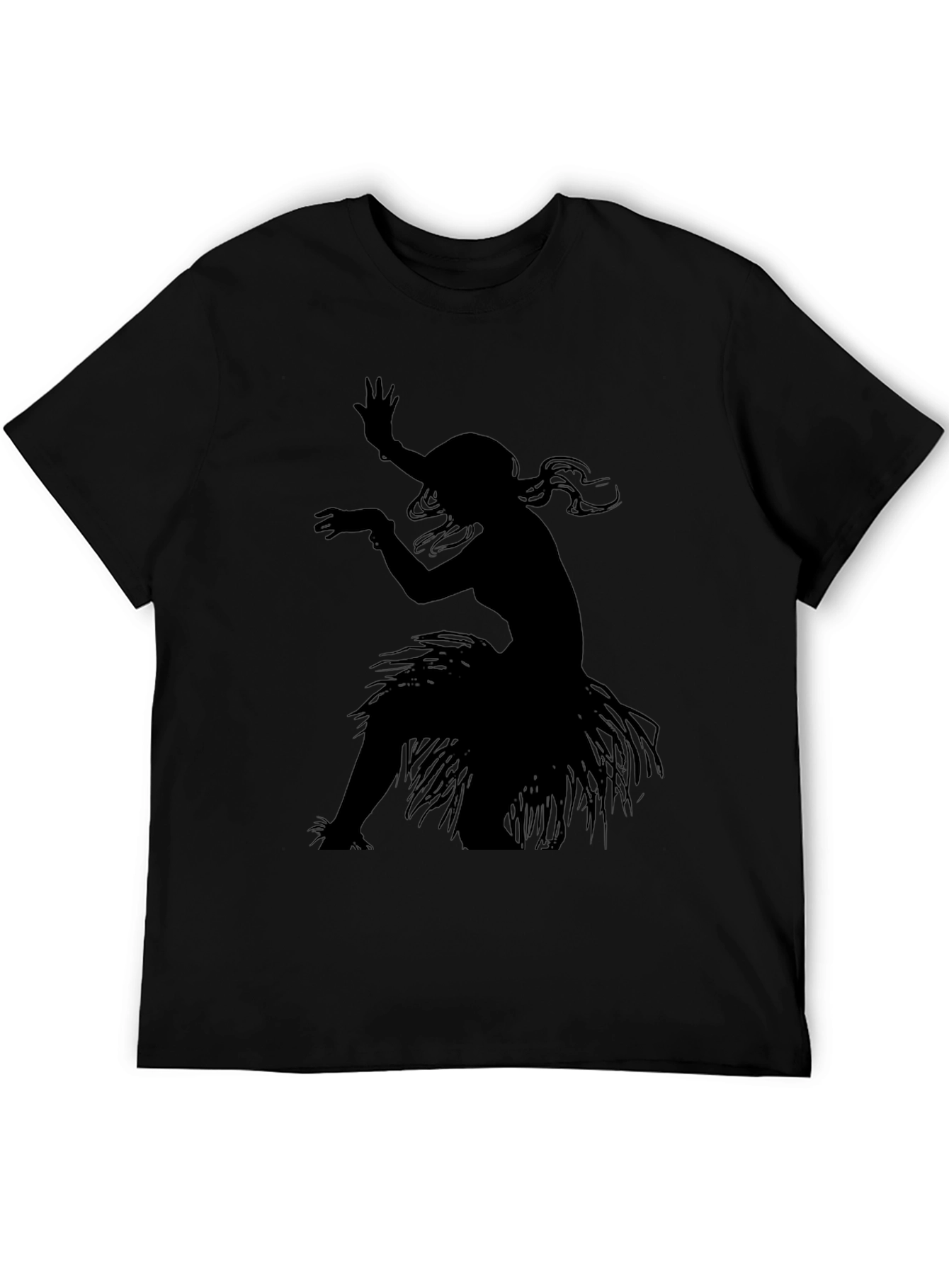 Hula Dancer Graphic Tee - Stylish Black T-Shirt