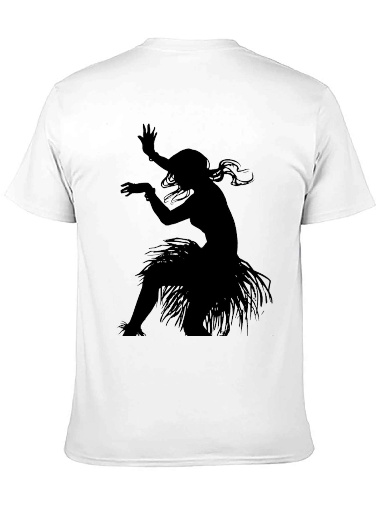 Hula Dancer Graphic Tee - Stylish Black T-Shirt