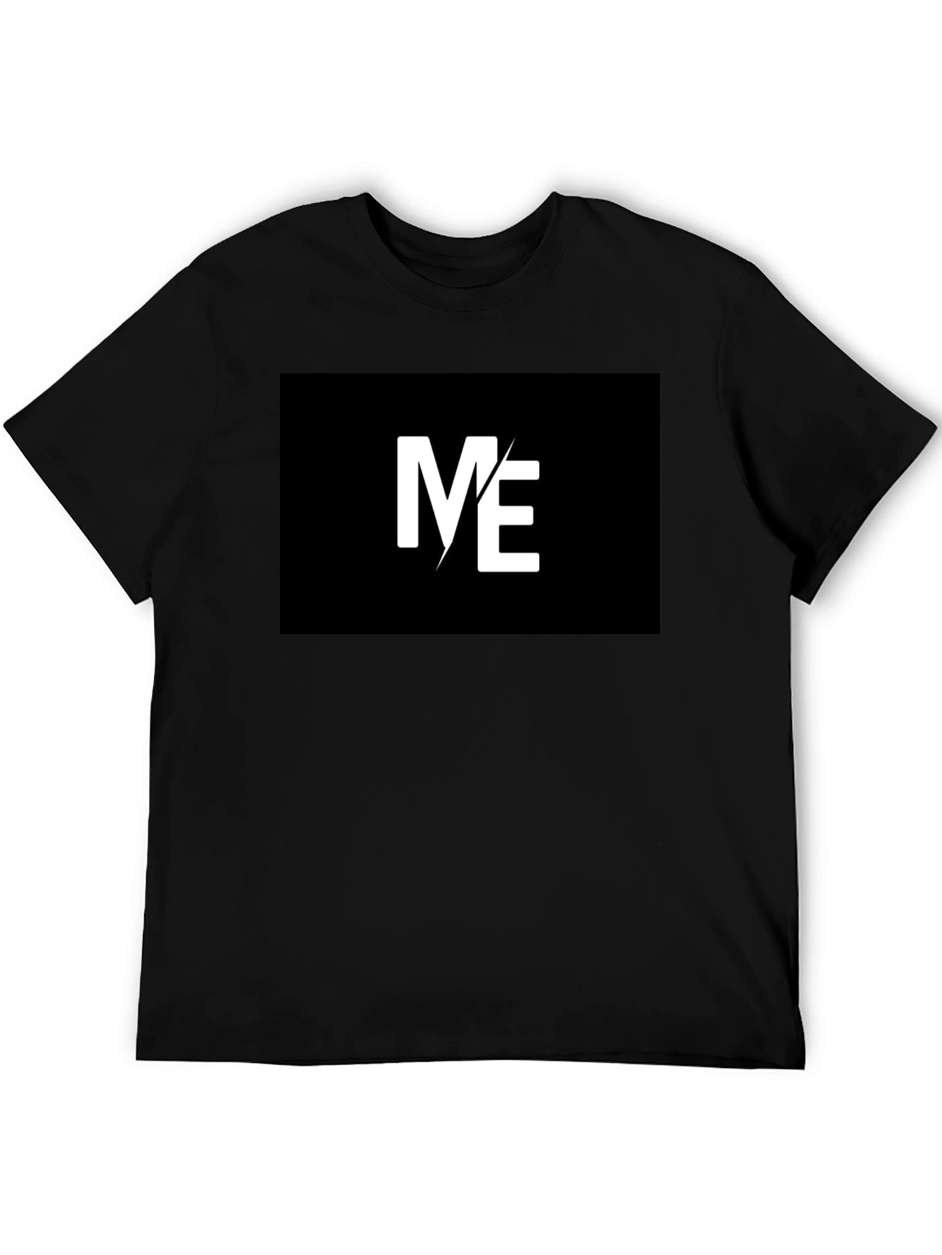 Stylish ME Graphic Black T-Shirt