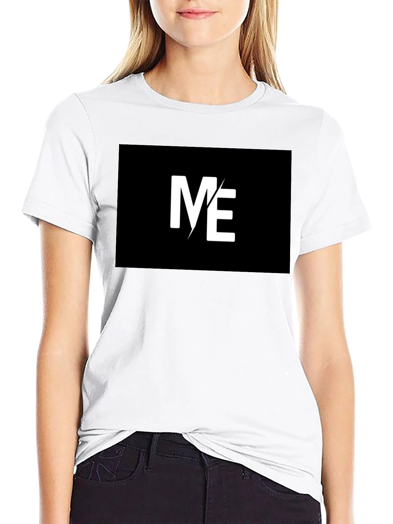 Stylish ME Graphic Black T-Shirt