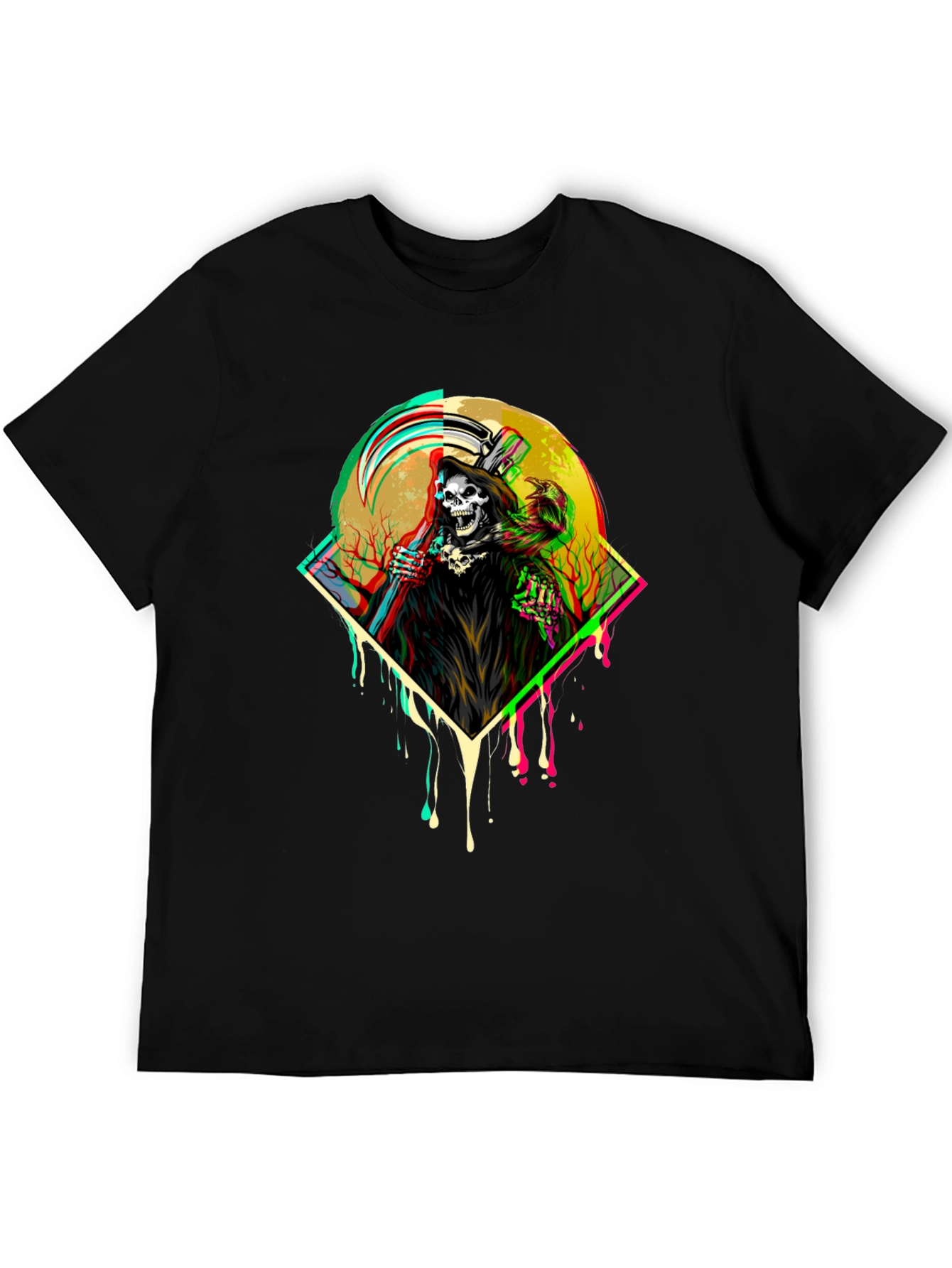 Grim Reaper Graphic Tee - Dark Humor T-Shirt