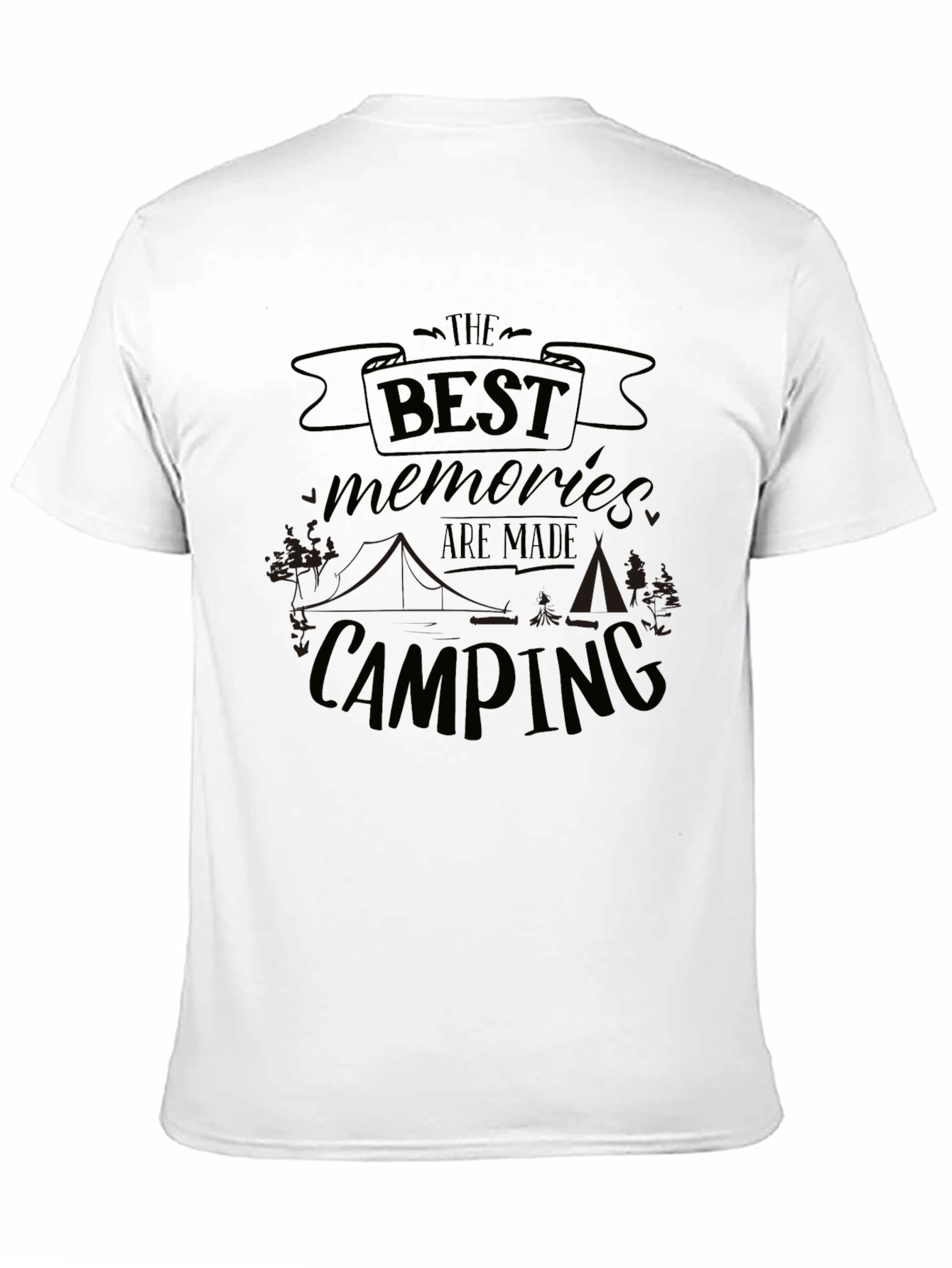 Camping Memories Graphic Tee - Black
