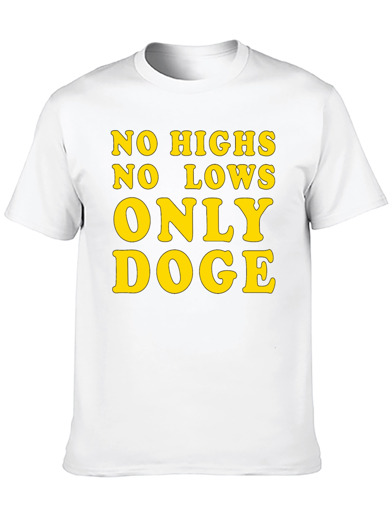 Only Doge T-Shirt - Black Cotton Crypto Tee