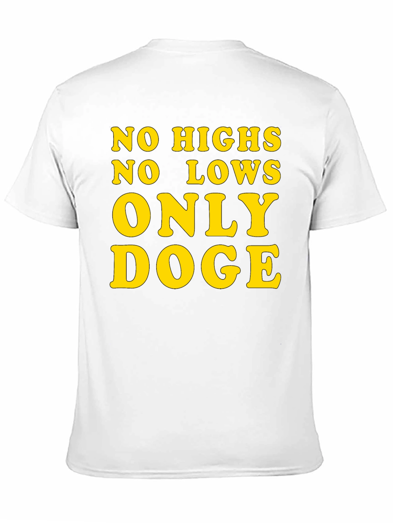 Only Doge T-Shirt - Black Cotton Crypto Tee