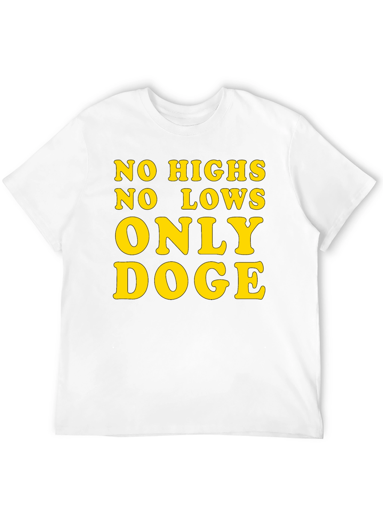Only Doge T-Shirt - Black Cotton Crypto Tee