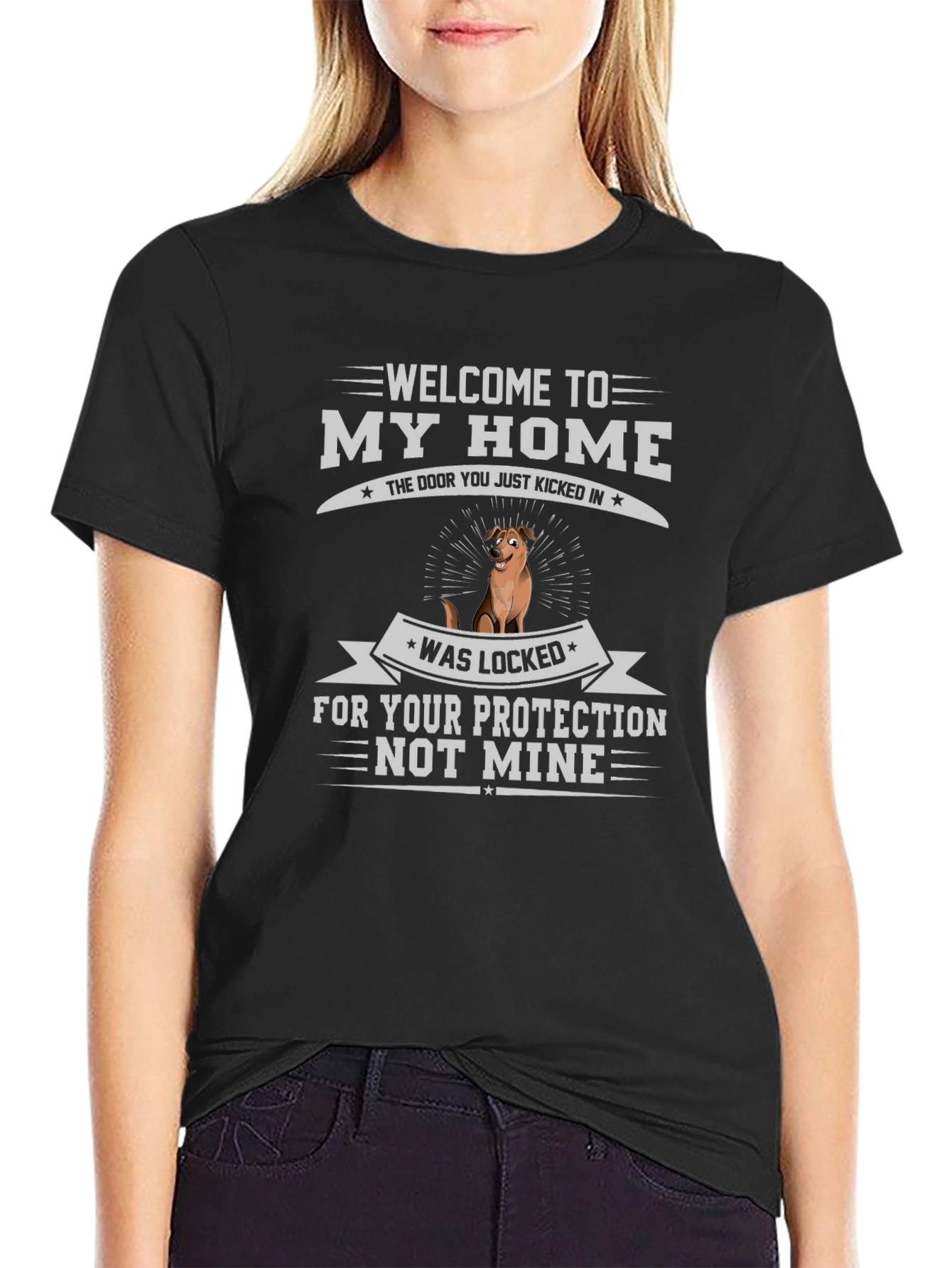 Welcome to My Home Dog Graphic Tee