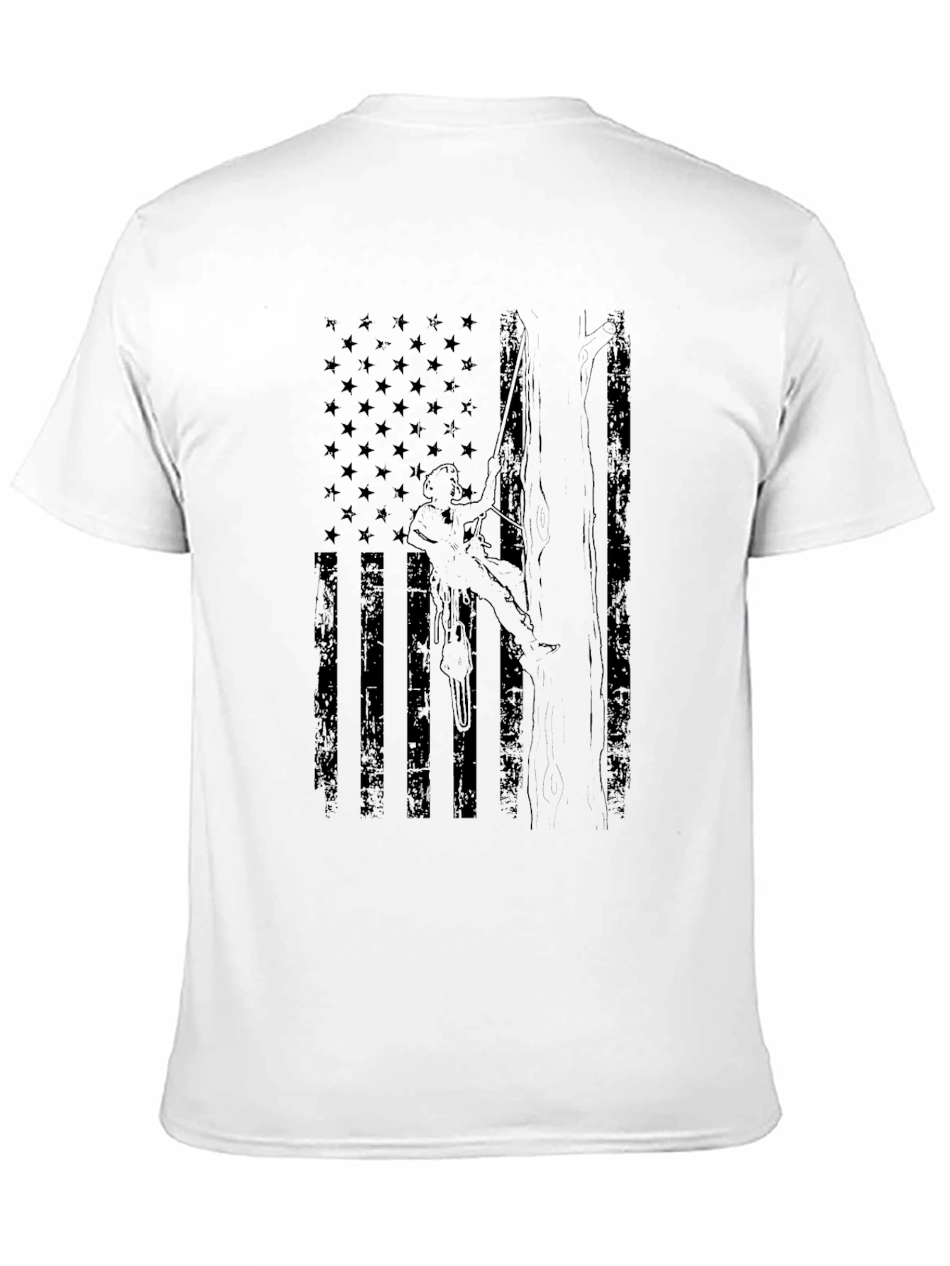 Arborist Flag Graphic Tee - Tree Climber T-Shirt