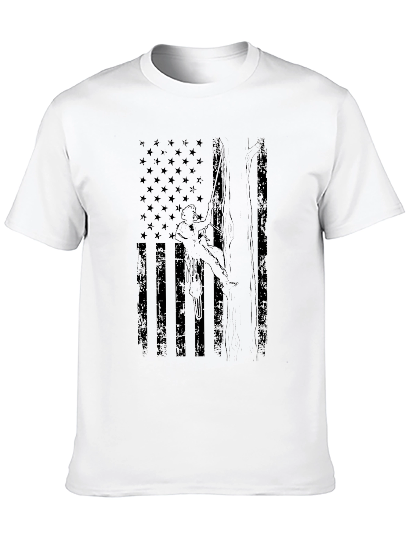 Arborist Flag Graphic Tee - Tree Climber T-Shirt