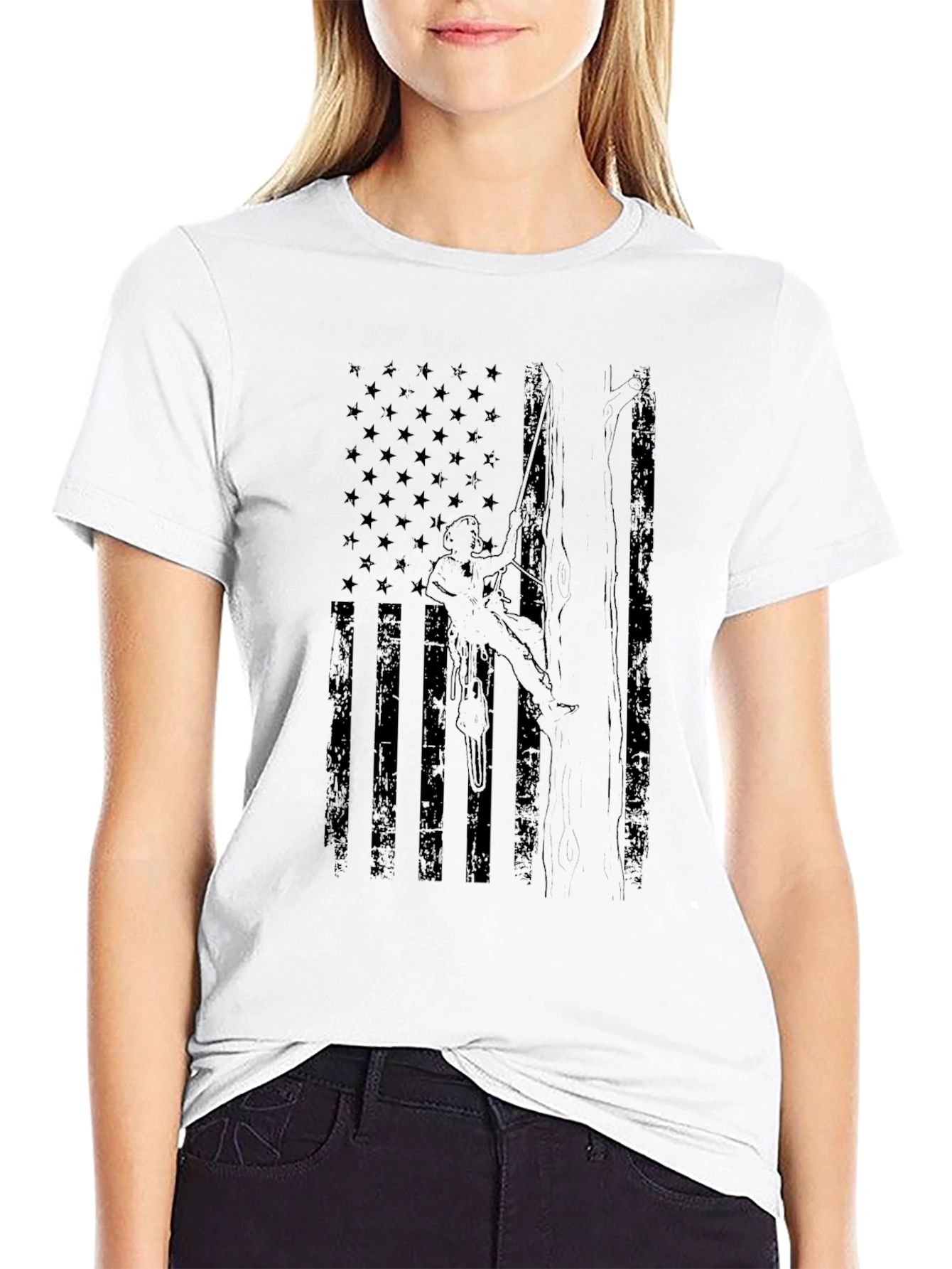 Arborist Flag Graphic Tee - Tree Climber T-Shirt