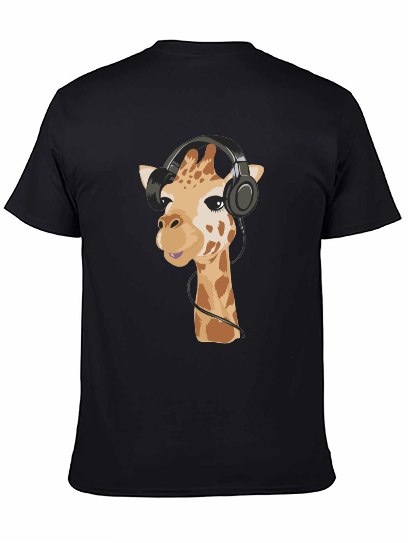 Giraffe Headphone Graphic Tee