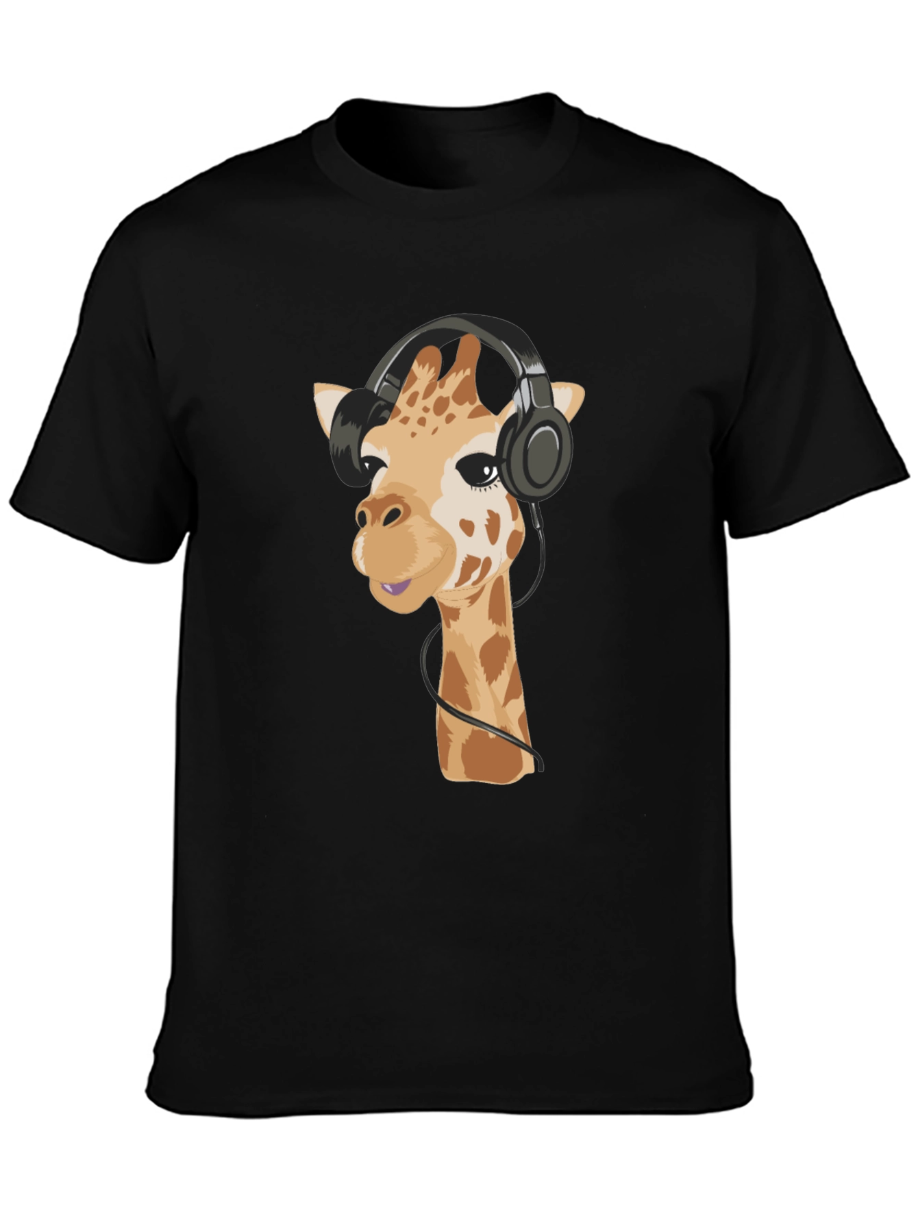 Giraffe Headphone Graphic Tee