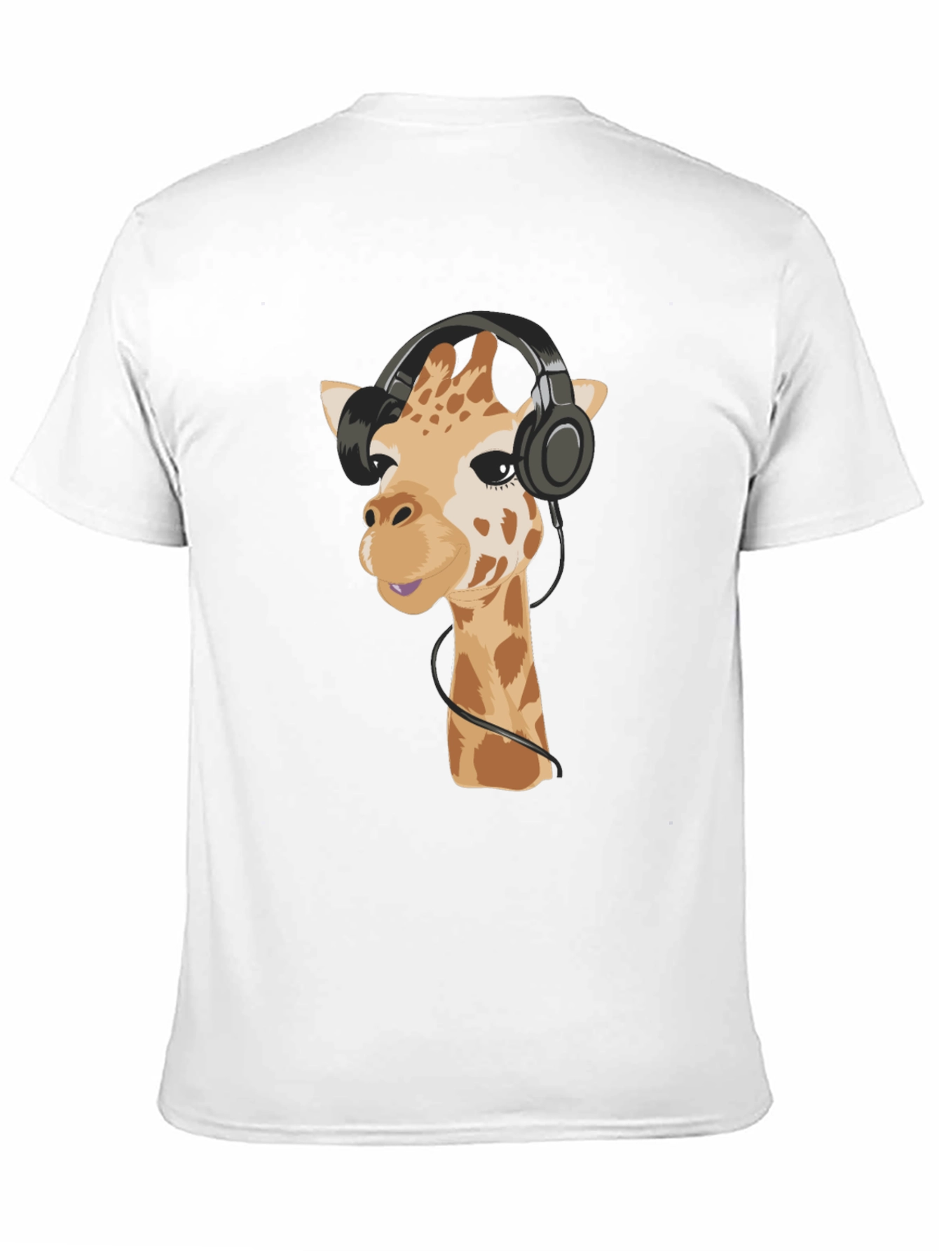 Giraffe Headphone Graphic Tee